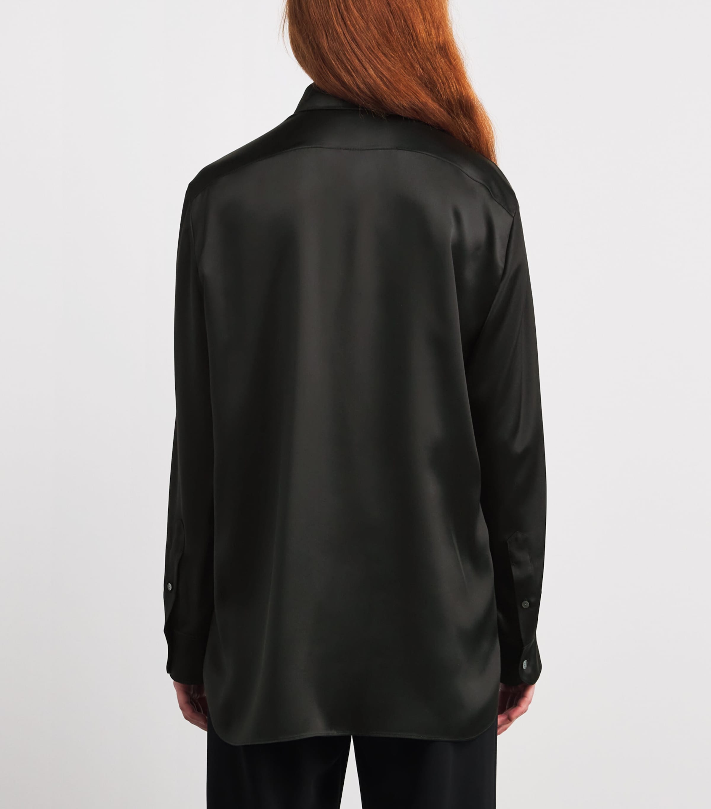 Sisilia Silk Shirt BLACK Image 4