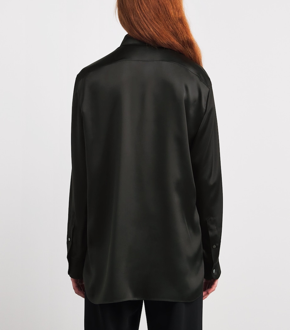 Sisilia Silk Shirt BLACK Image 4