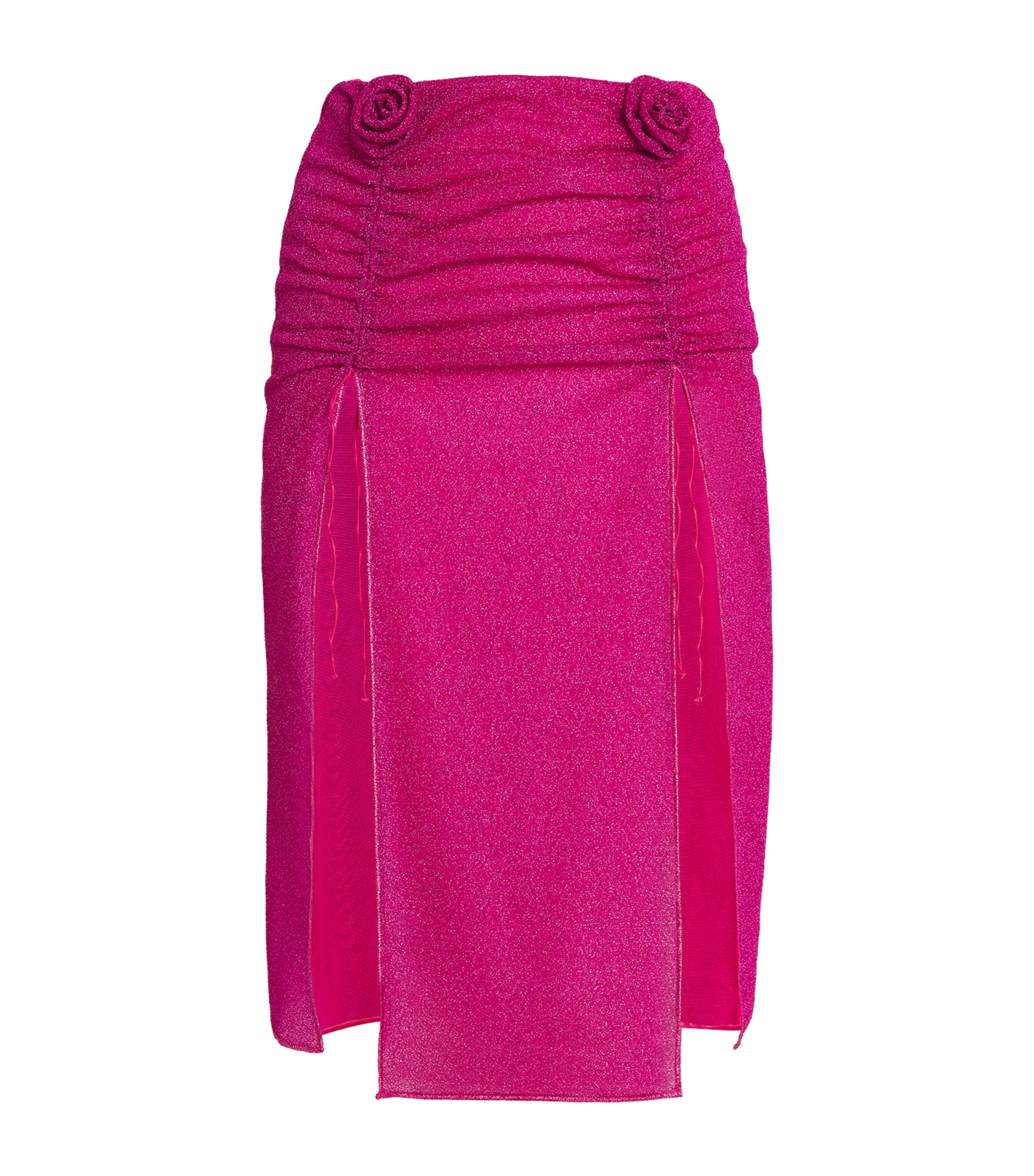 OSEREE LUMIÈRE ROSE-APPLIQUÉ MINI SKIRT