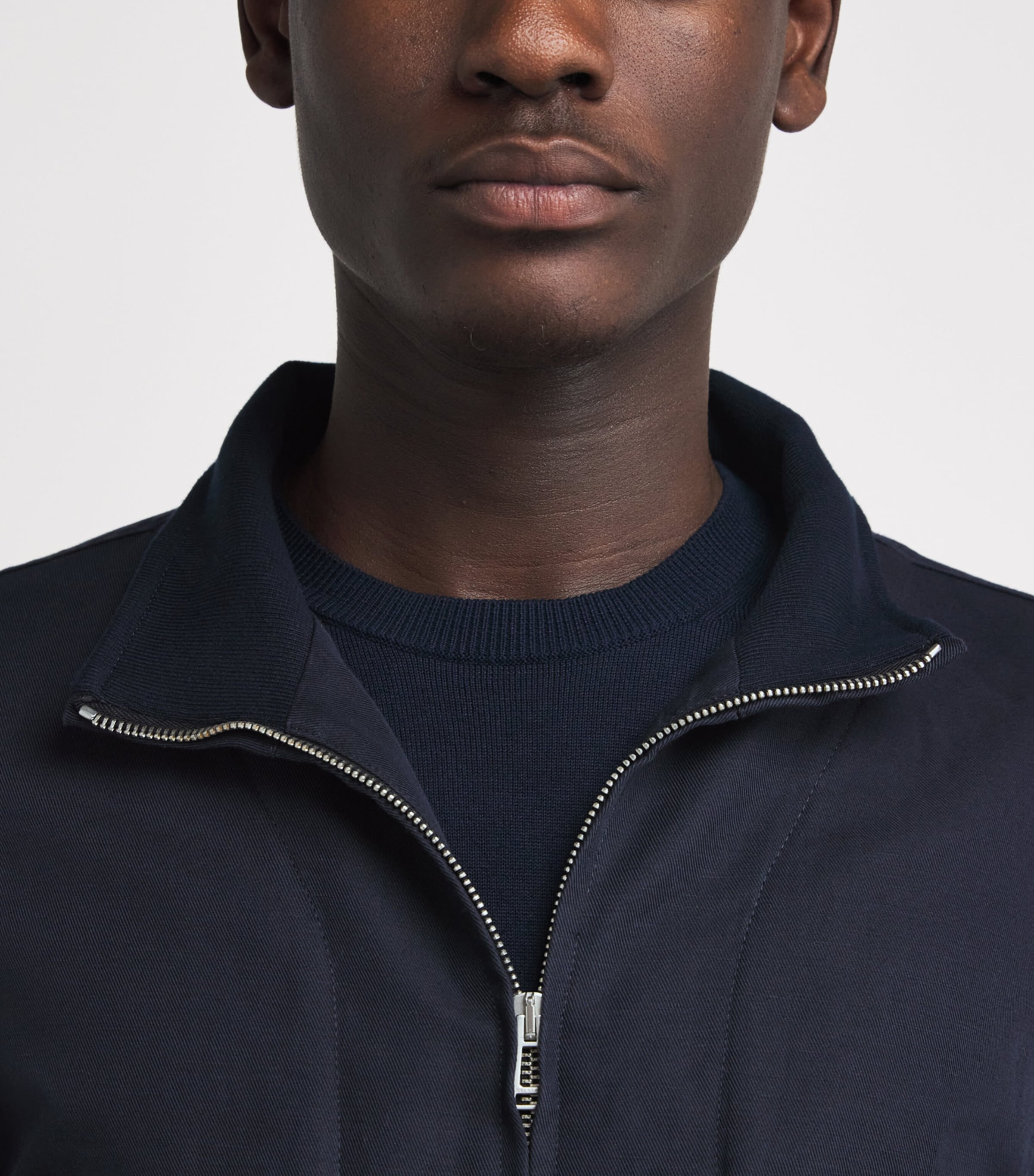Belstaff Mens Linen-Cotton Helston Jacket Dark Inkdkink Image 3