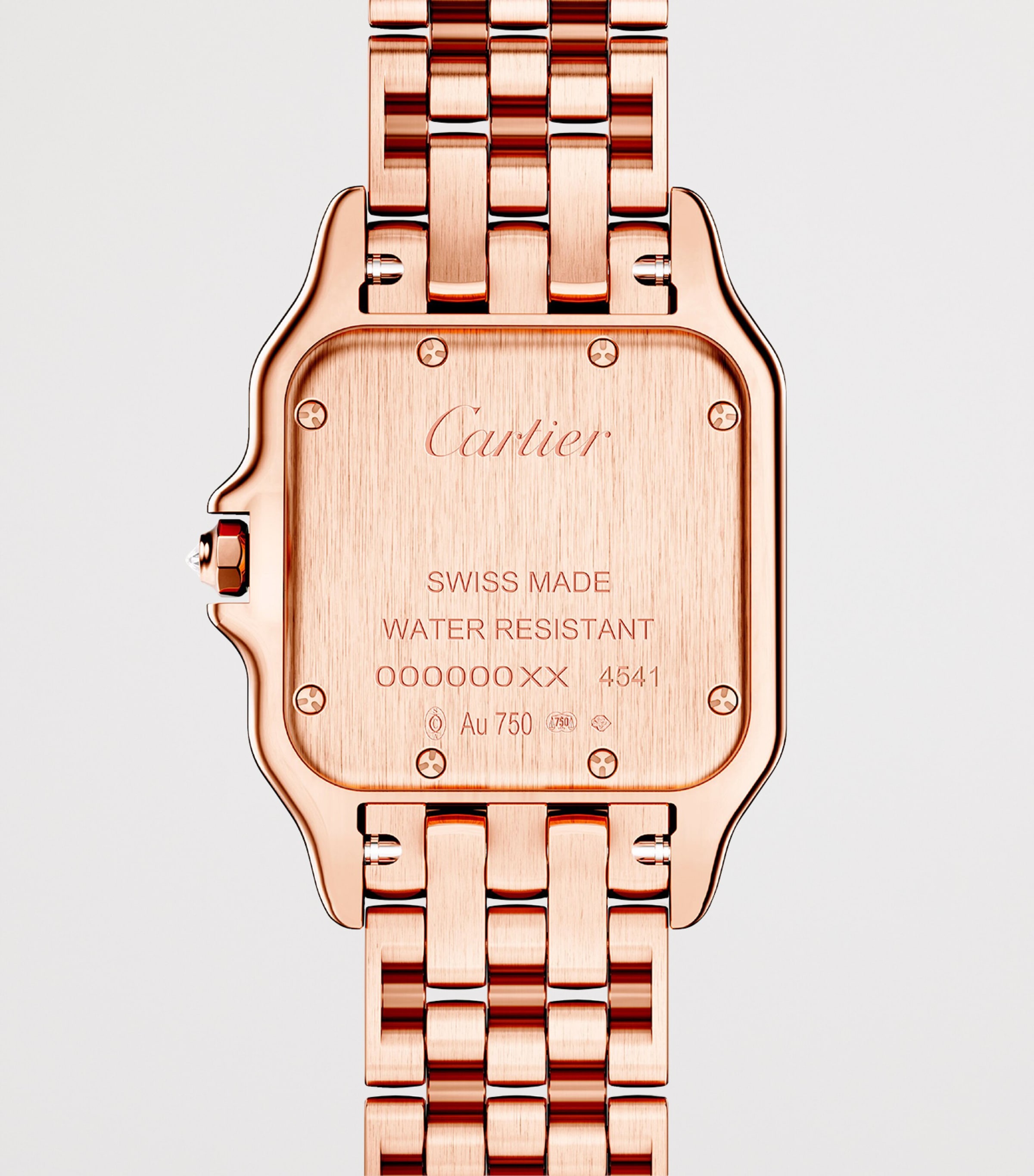 Medium Rose Gold and Diamond Panthère de Cartier Watch 27mm SILVERED Image 3