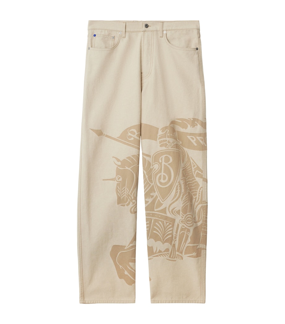 Equestrian Knight Design Straight Jeans RUBBLE Image 1