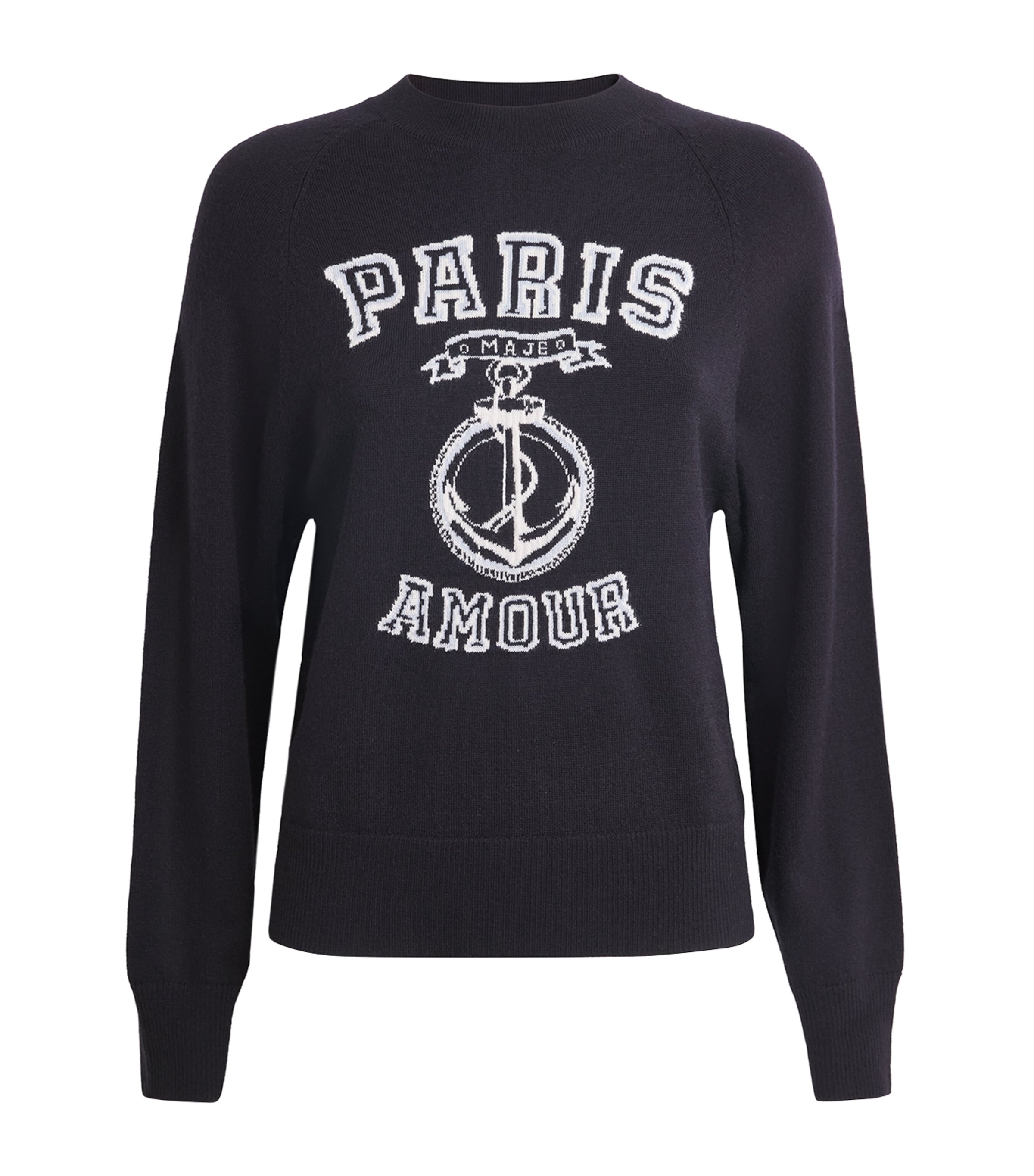 Paris Amour Logo Sweater NAVY Image 1