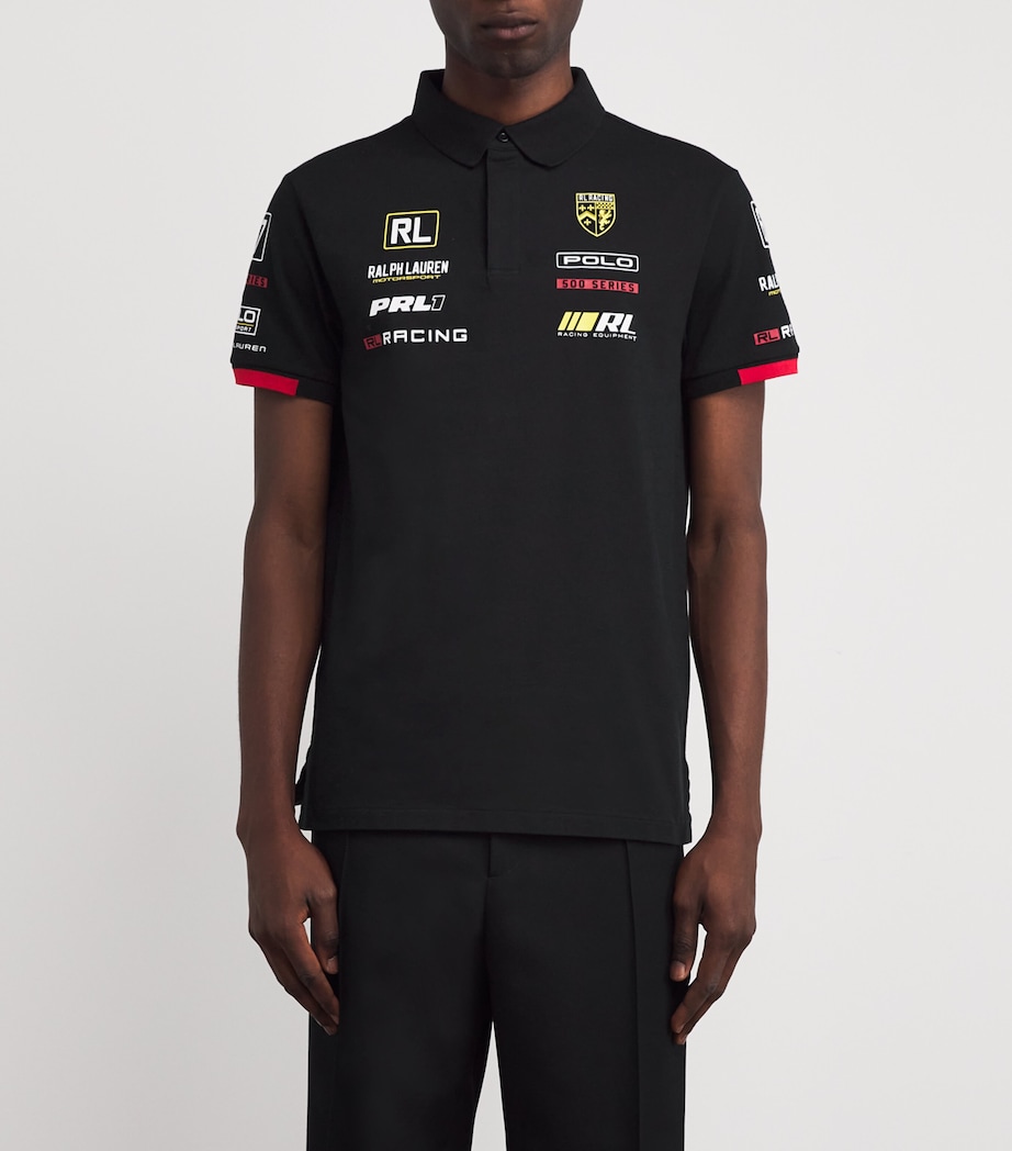 Racing Logo Polo Shirt BLACK Image 3