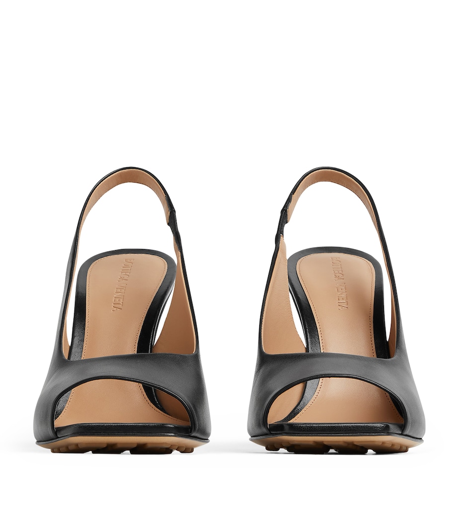 Leather Knot Slingback Heels 90 1000 Image 5