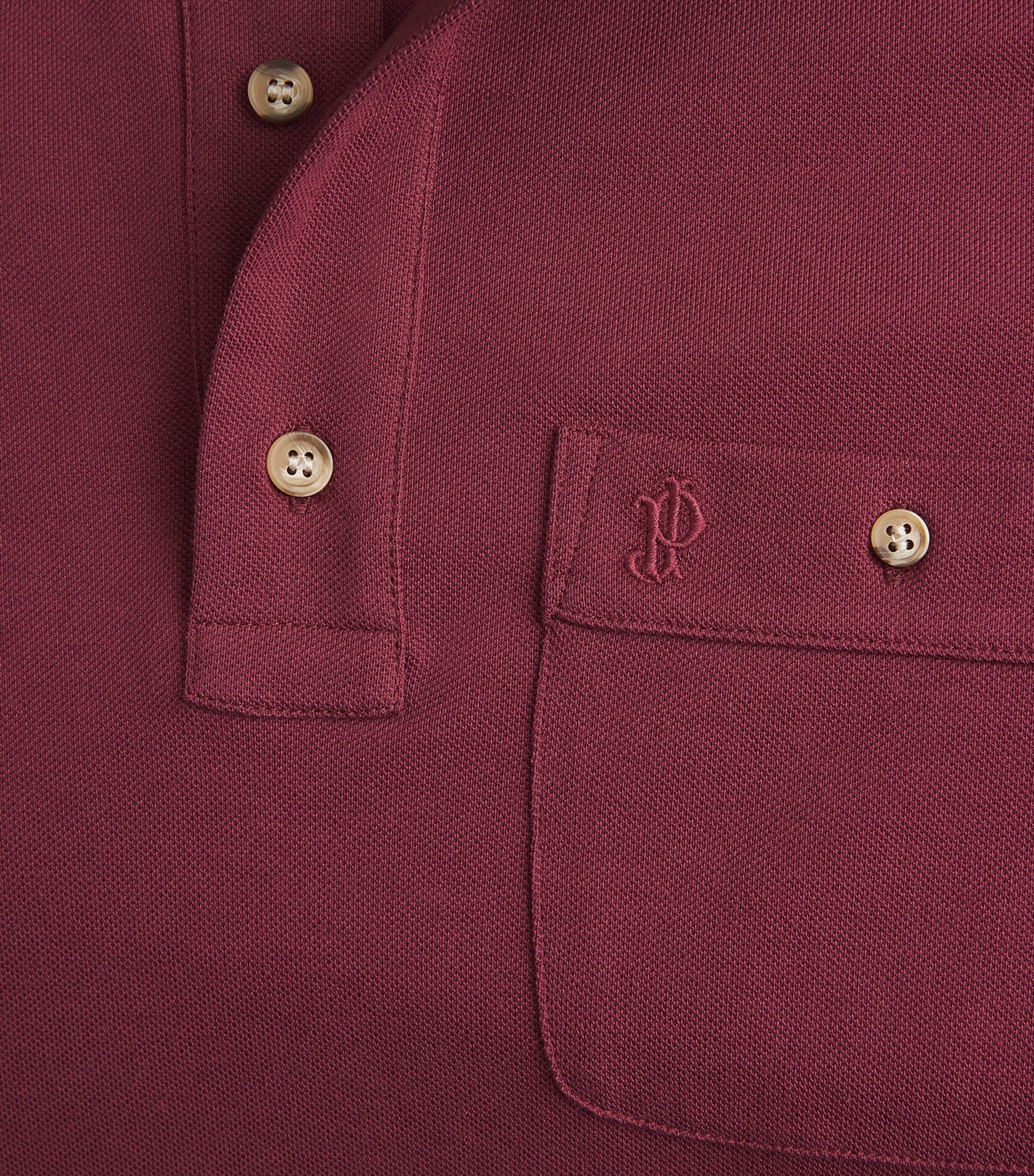 Purdey Mens Cotton Chest Pocket Polo Shirt Aur Image 6
