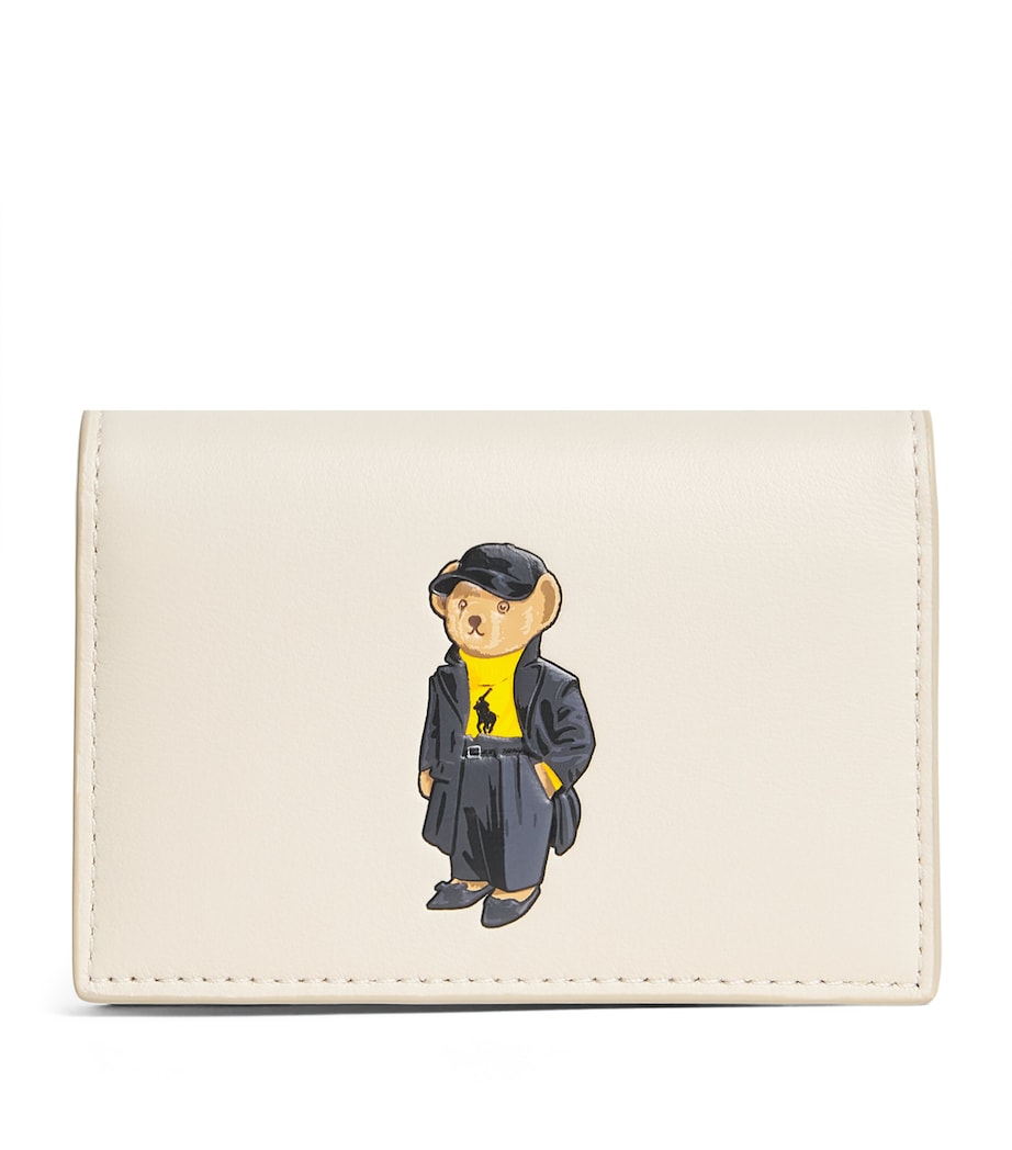 Leather Polo Bear Wallet IVORY Image 1
