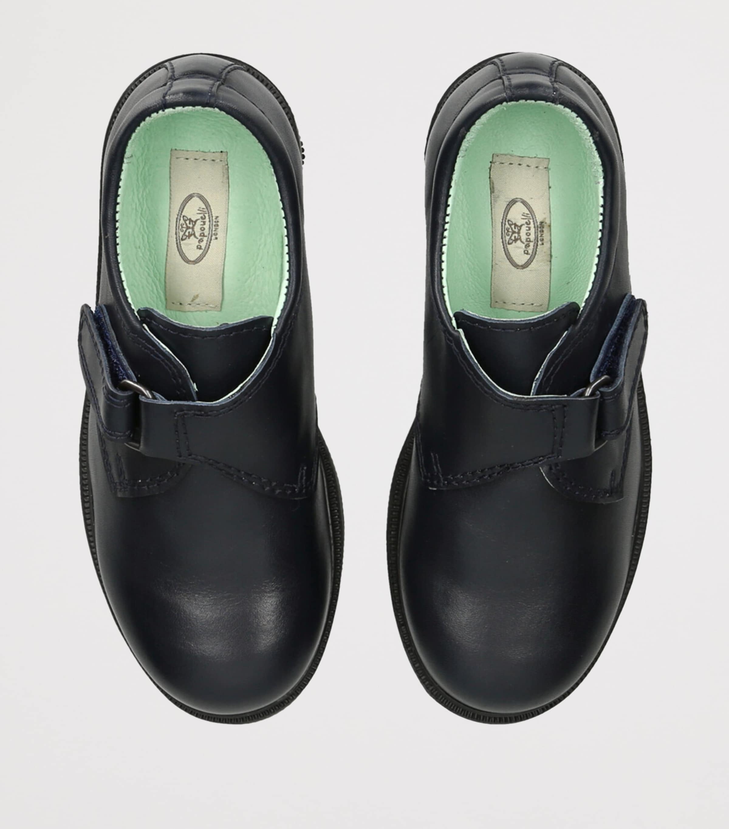 Leather Fergus Shoes NAVY Image 4