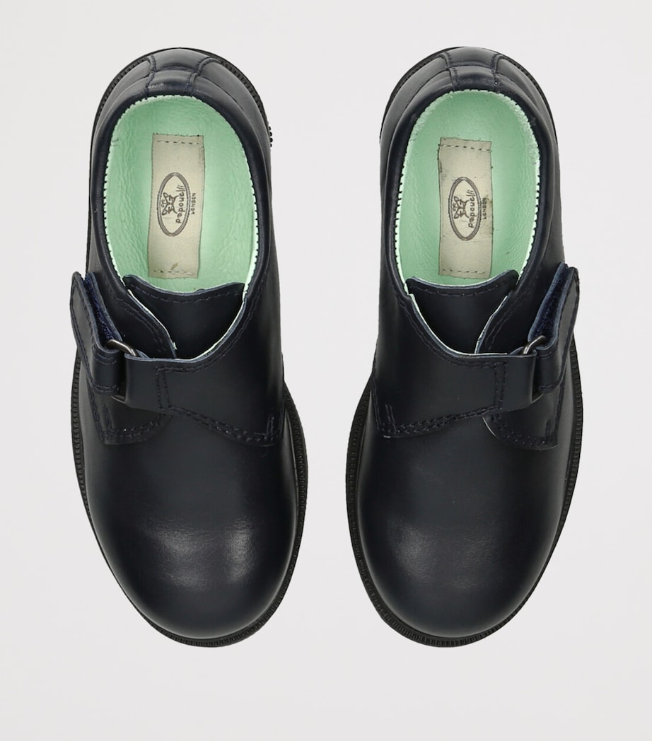 Leather Fergus Shoes NAVY Image 4