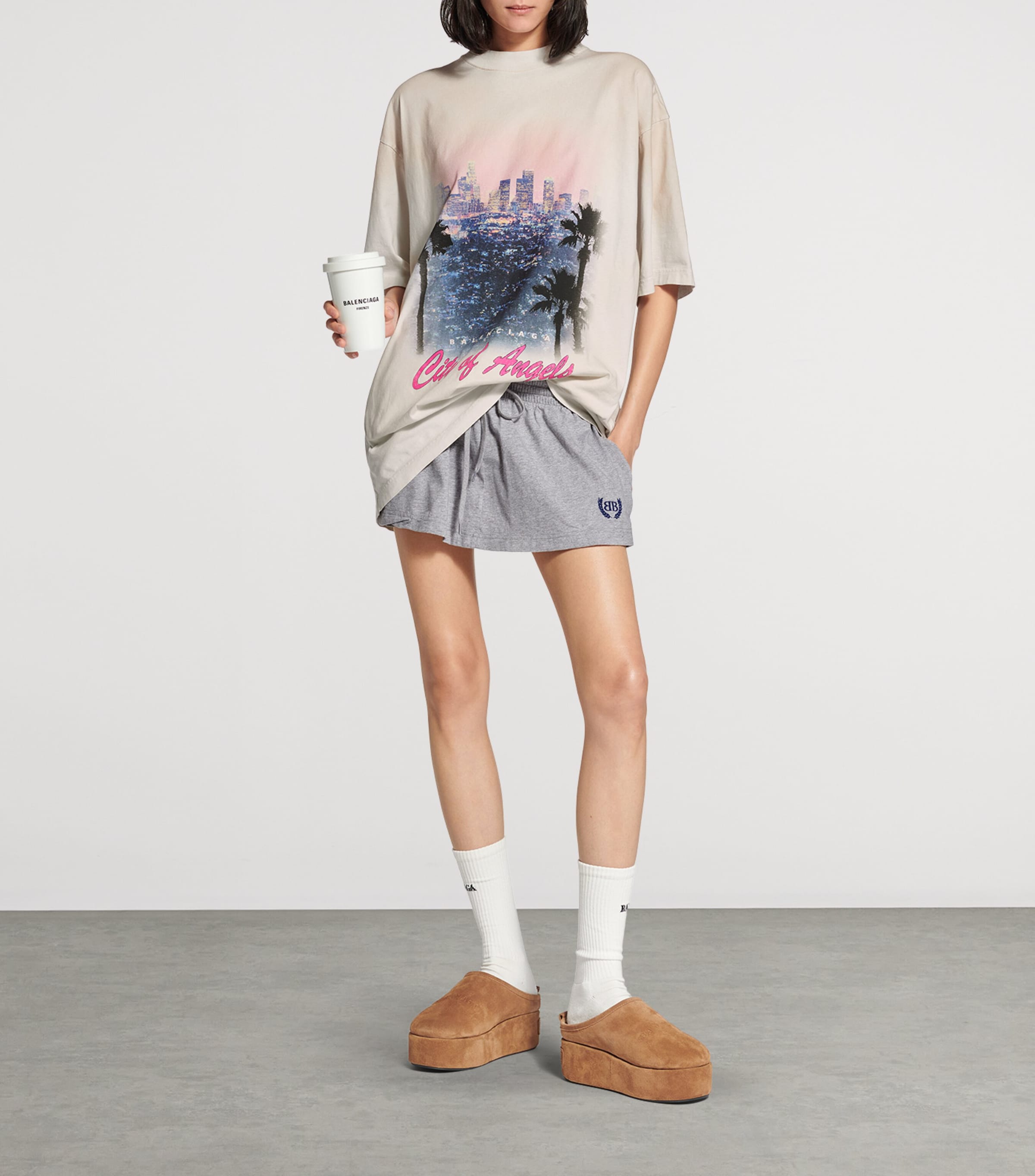 Balenciaga Oversized Cotton Printed T-Shirt | Harrods US