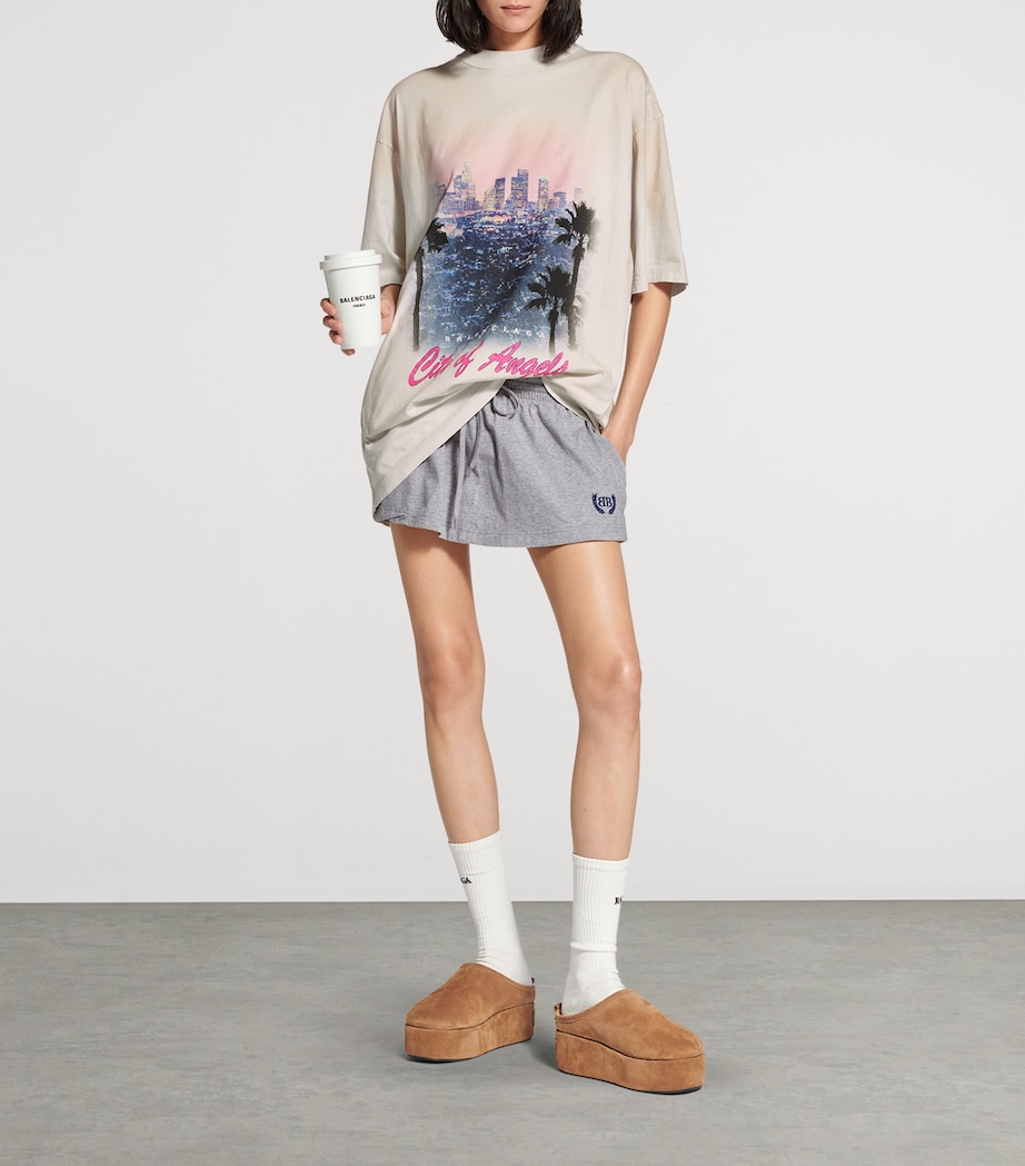 Oversized Cotton Printed T-Shirt 9012 Image 6