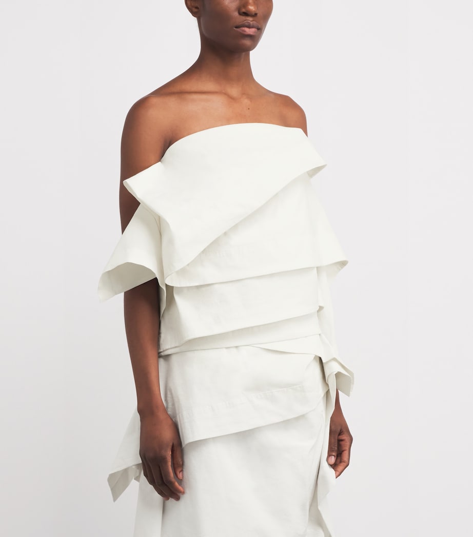 Collapsing Sculpture Top OFF-WHITE Image 3