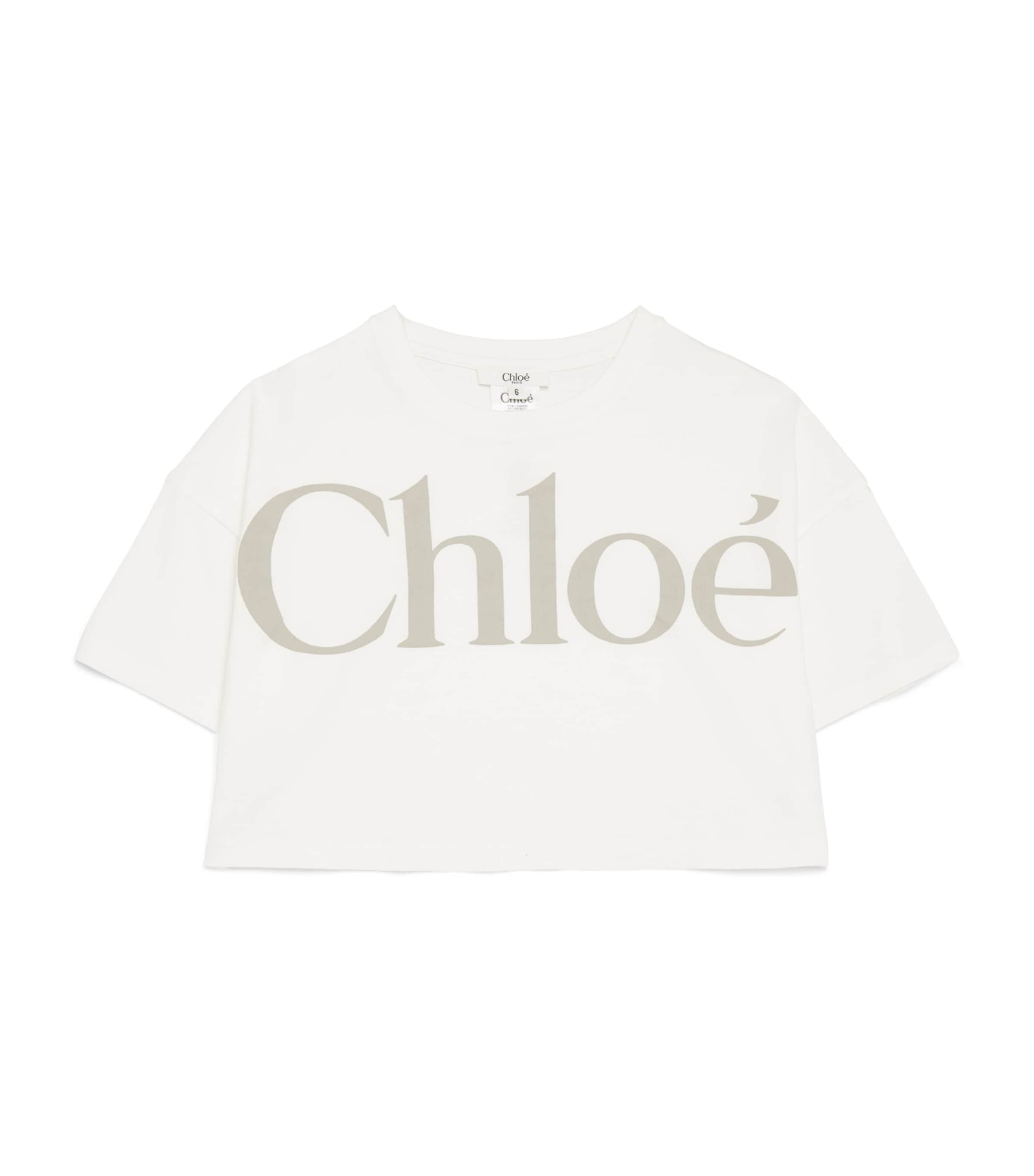 Chloé Kids Cotton Logo T-Shirt (4-14 Years) Image 1