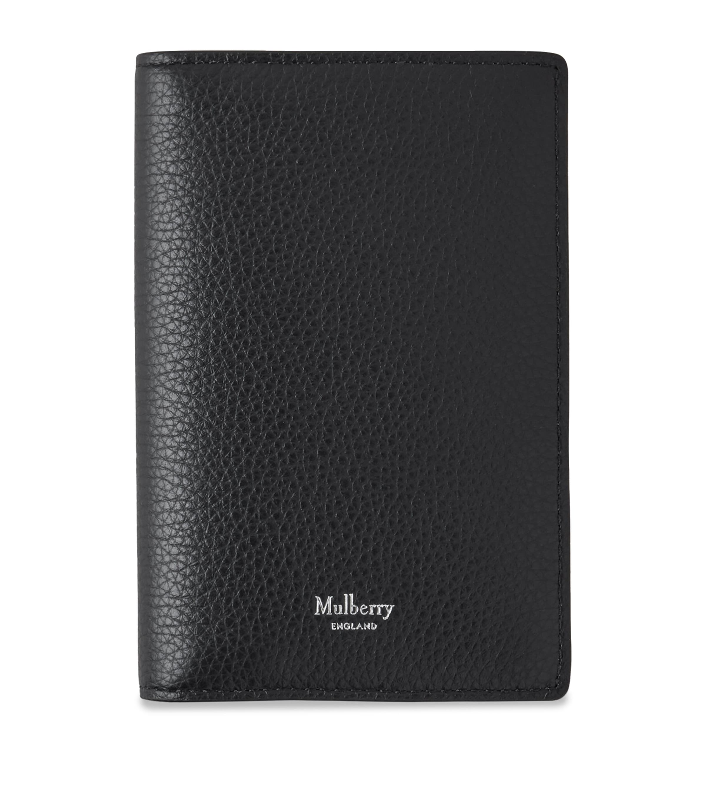 MULBERRY GRAINED LEATHER PASSPORT HOLDER 