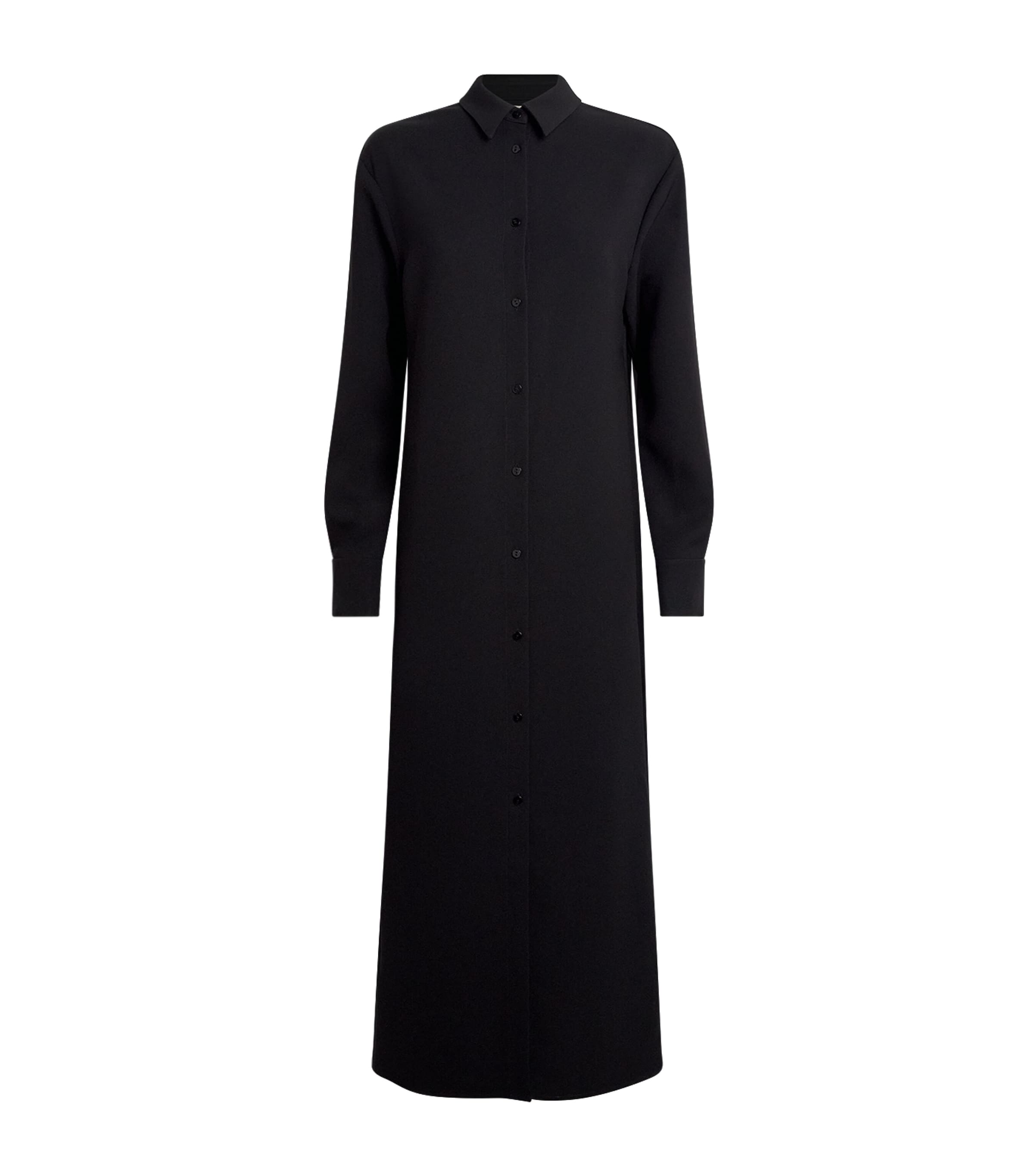 Almada Label Womens Nile Shirt Dress Black Image 1