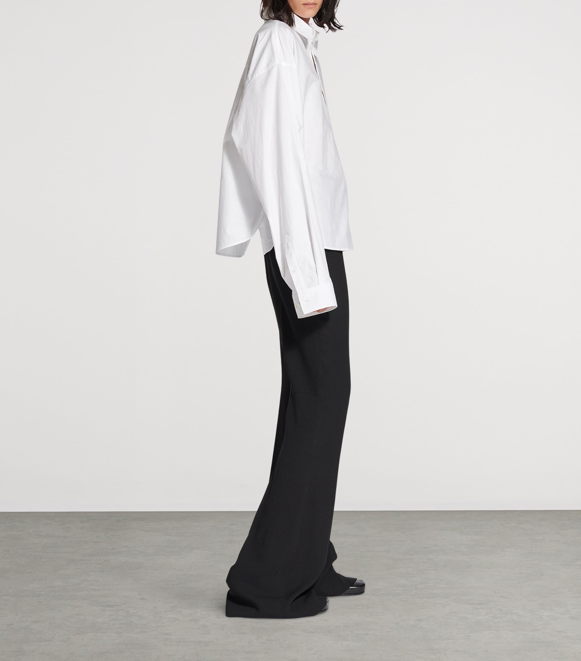Balenciaga Womens Cotton Semi-Fitted Shirt Image 6