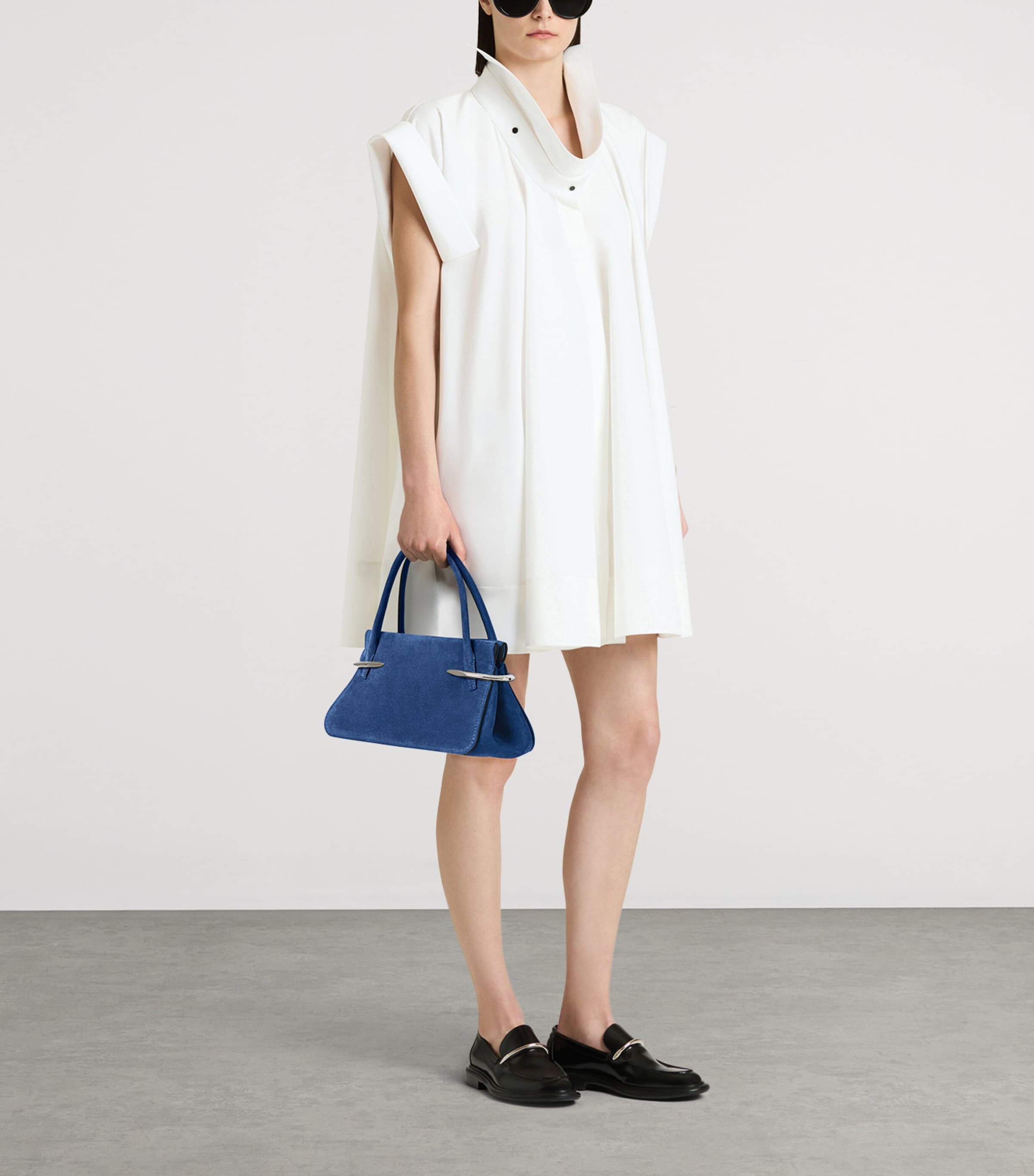 Givenchy Medium Suede Pinch Top-Handle Bag Image 2