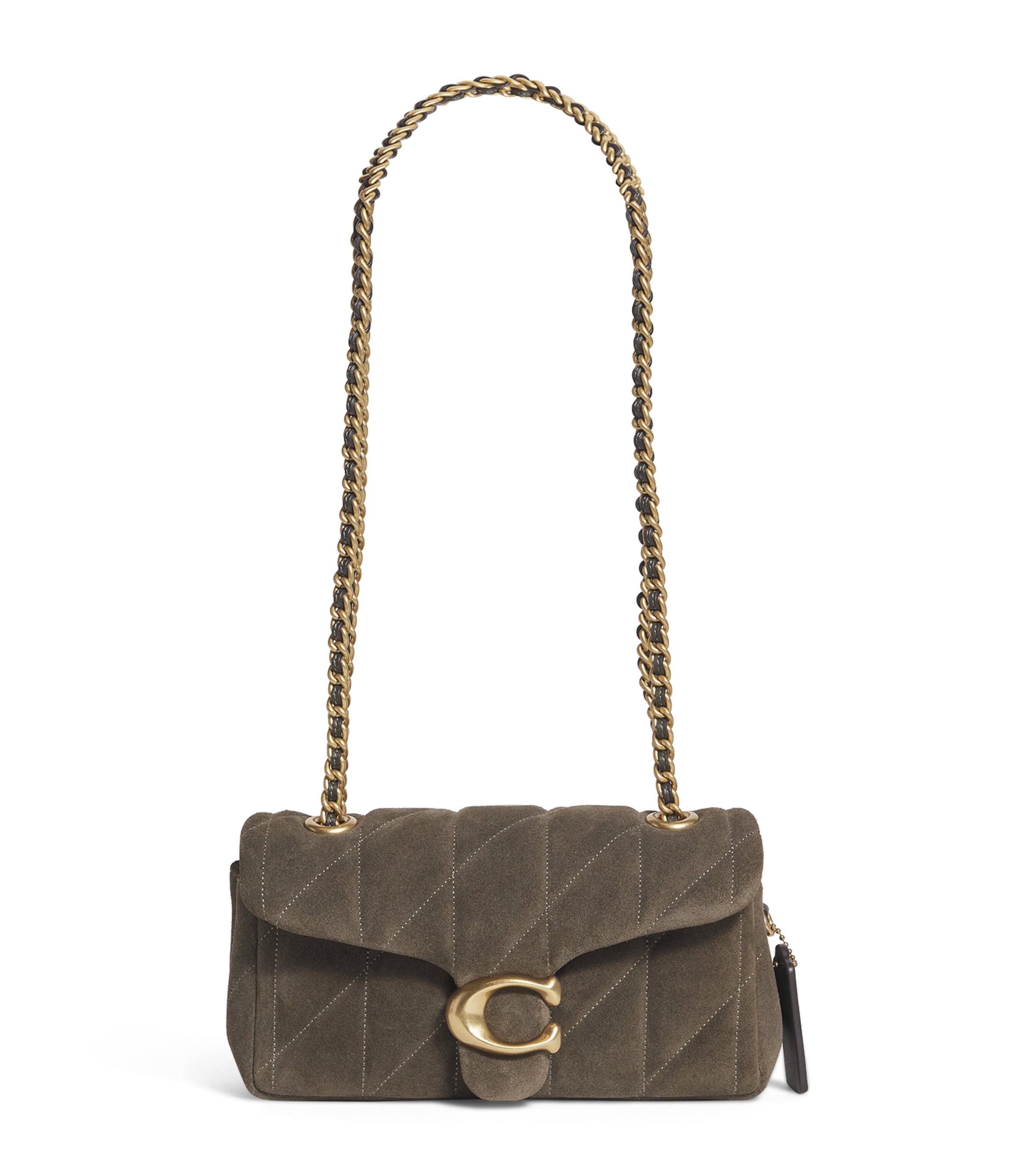 Coach Green Suede Brooklyn 39 Shoulder Bag | Harrods US