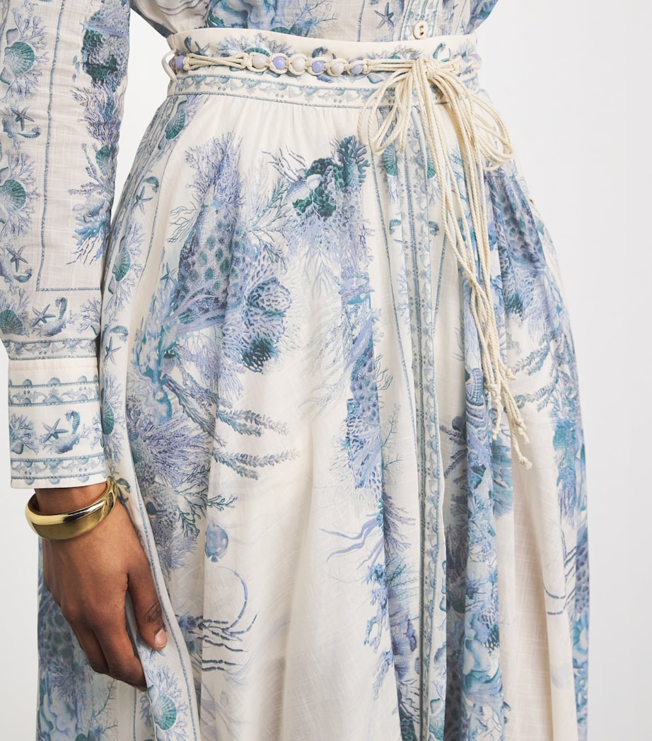 Cotton Wanderlust Midi Skirt BLUE TOILEBLTL Image 5