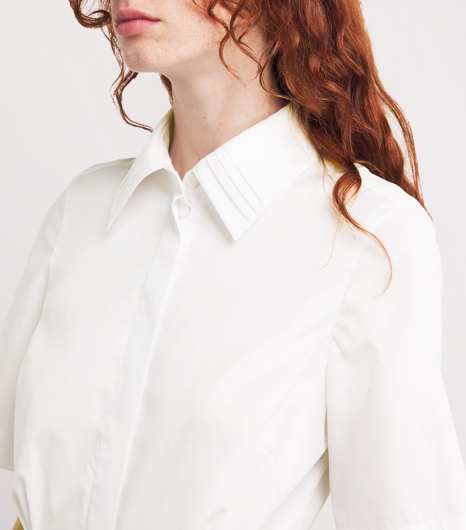 Cotton Rubie Midi Shirt Dress WHITE Image 4
