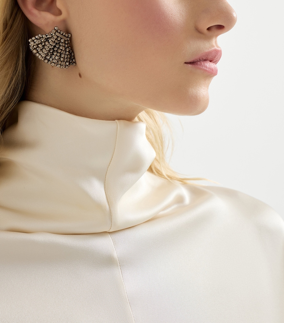 Silk Rollneck Blouse C7925 Image 4