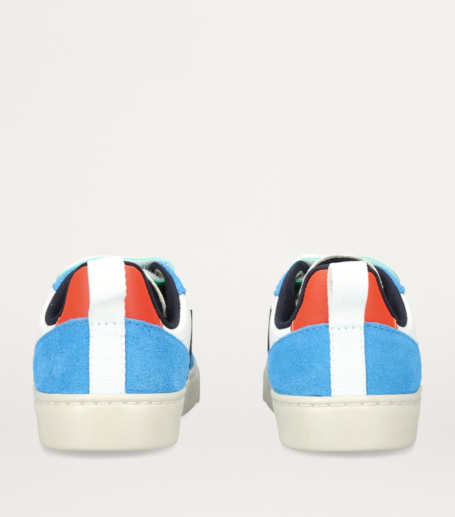 Leather V-10 Sneakers BLUE OTHER Image 2