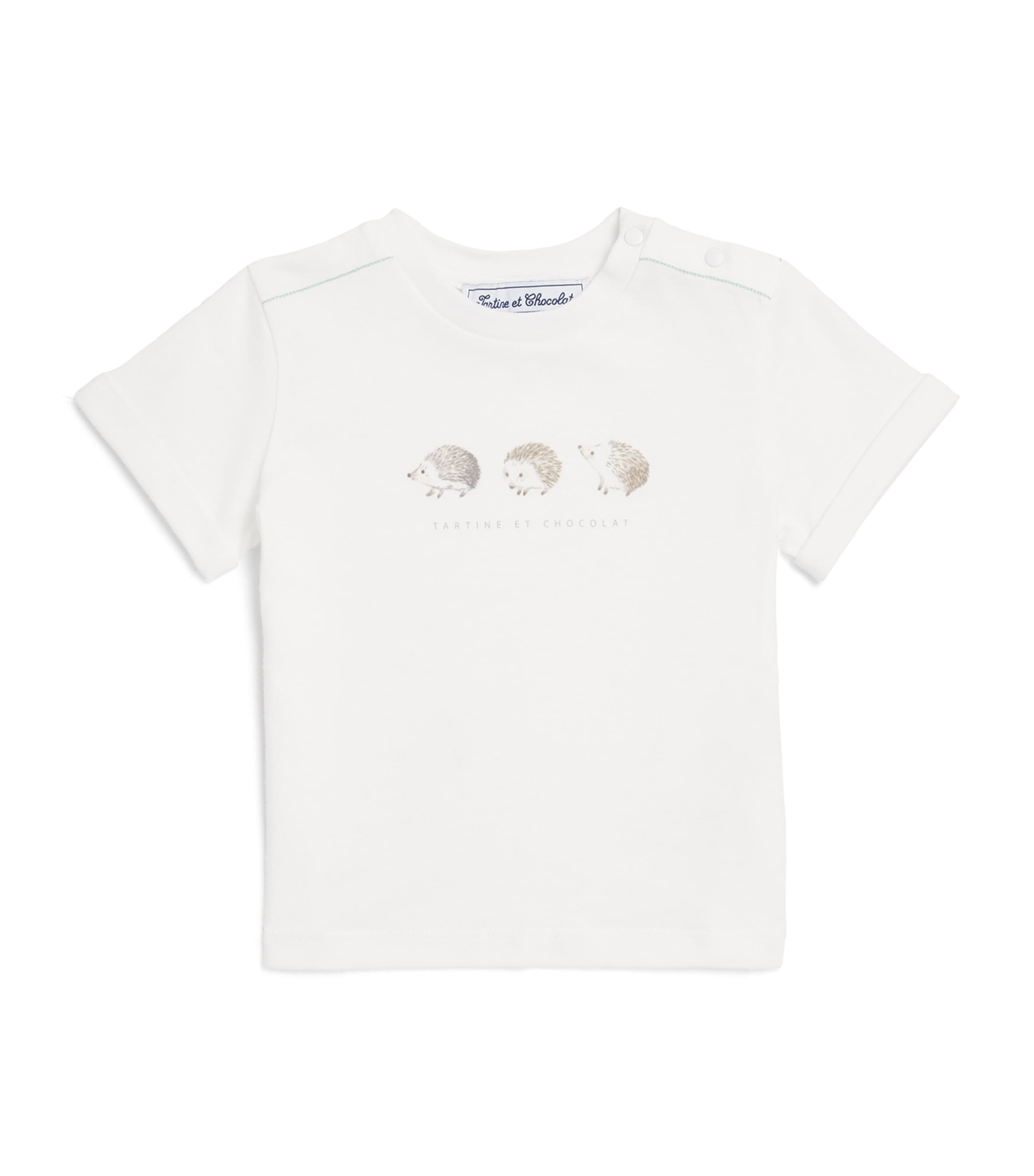 Tartine Et Chocolat Cotton Jersey T-shirt In White