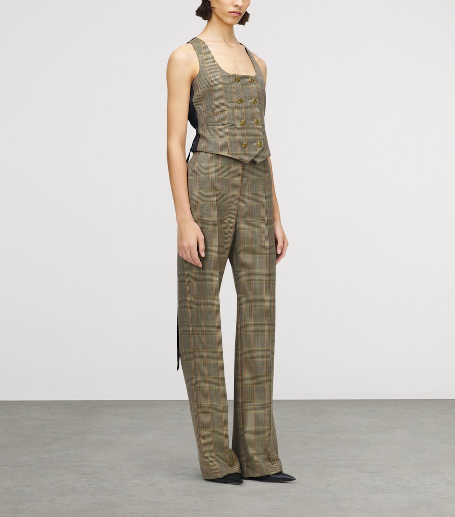Wool Check Trousers 9101 Image 3