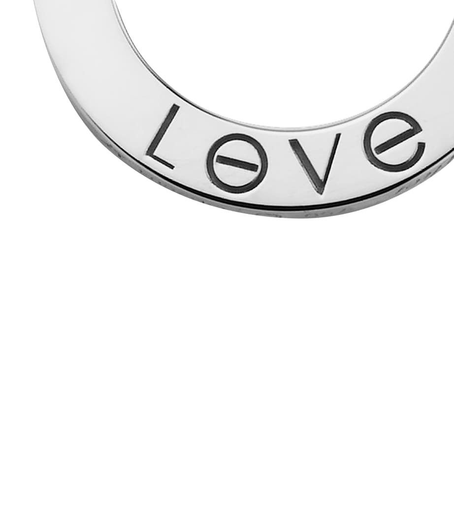 White Gold LOVE Necklace WHITE GOLD Image 6