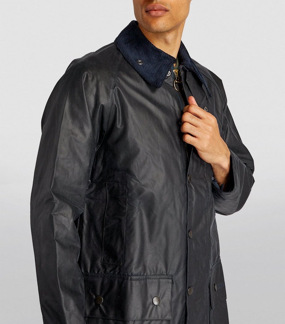 Waxed Beaufort Jacket NAVY Image 12