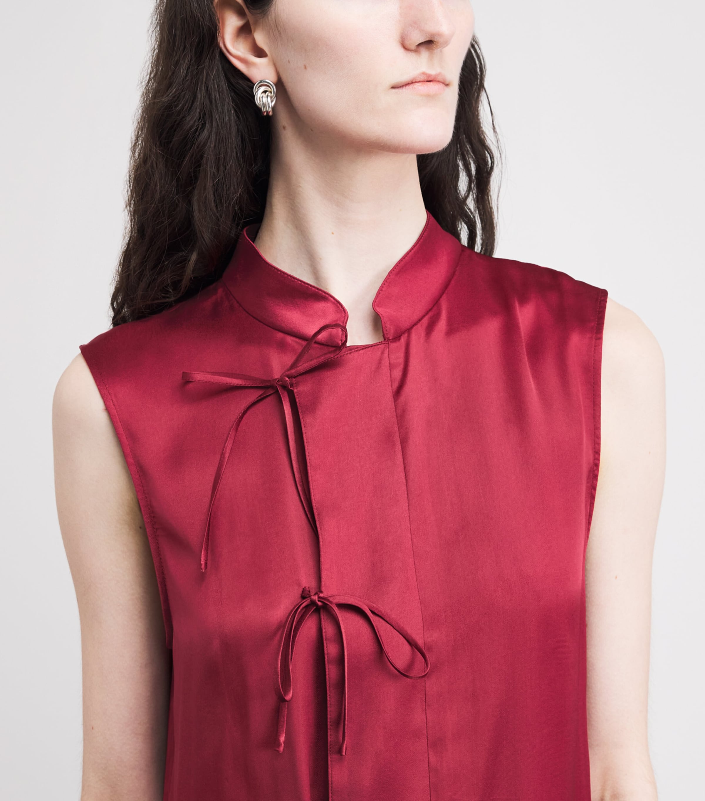 Liberowe Womens Satin Florence Top Raspberry Image 3