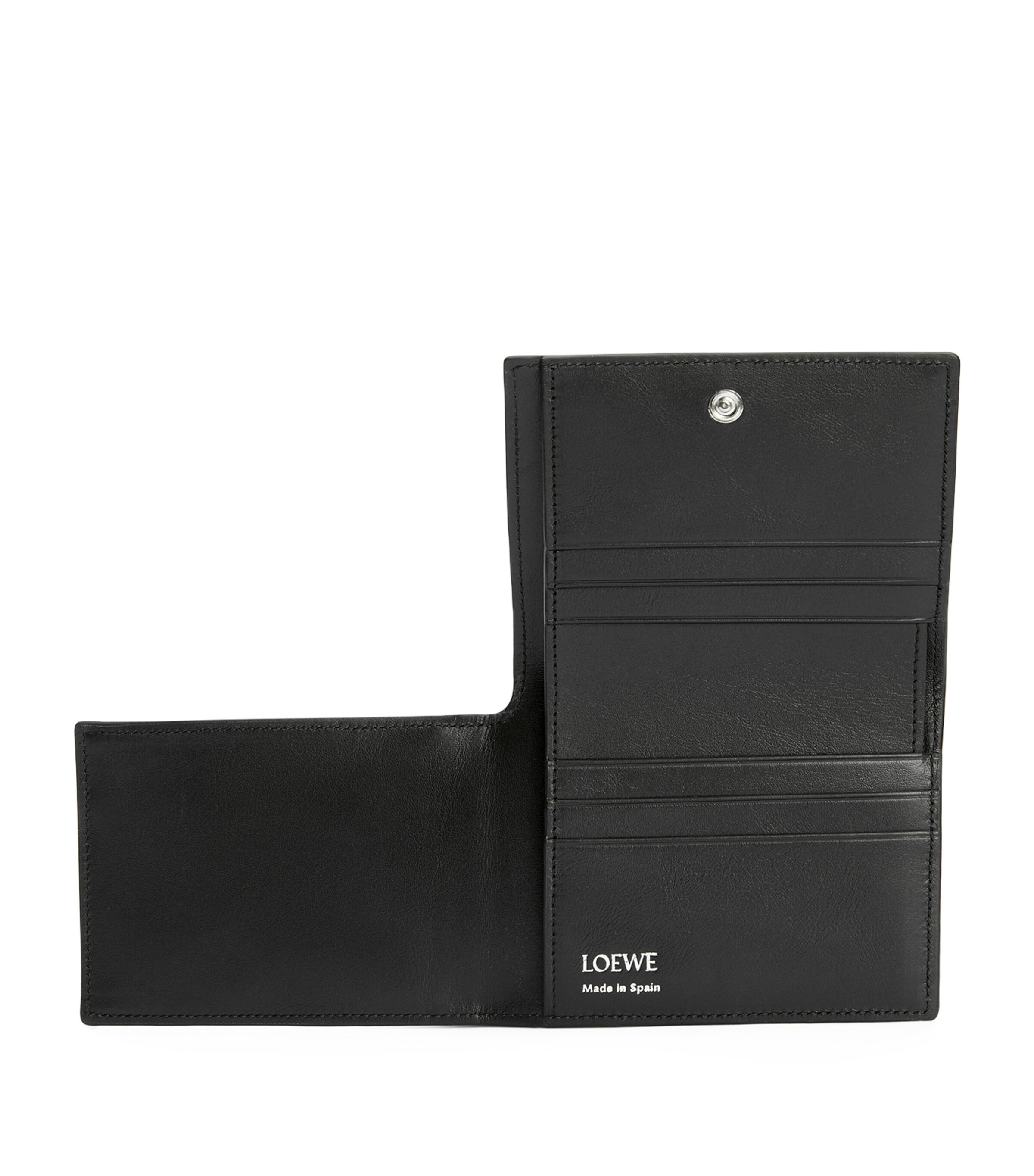 LOEWE Calfskin Folded Wallet Deep Navy/black Image 4