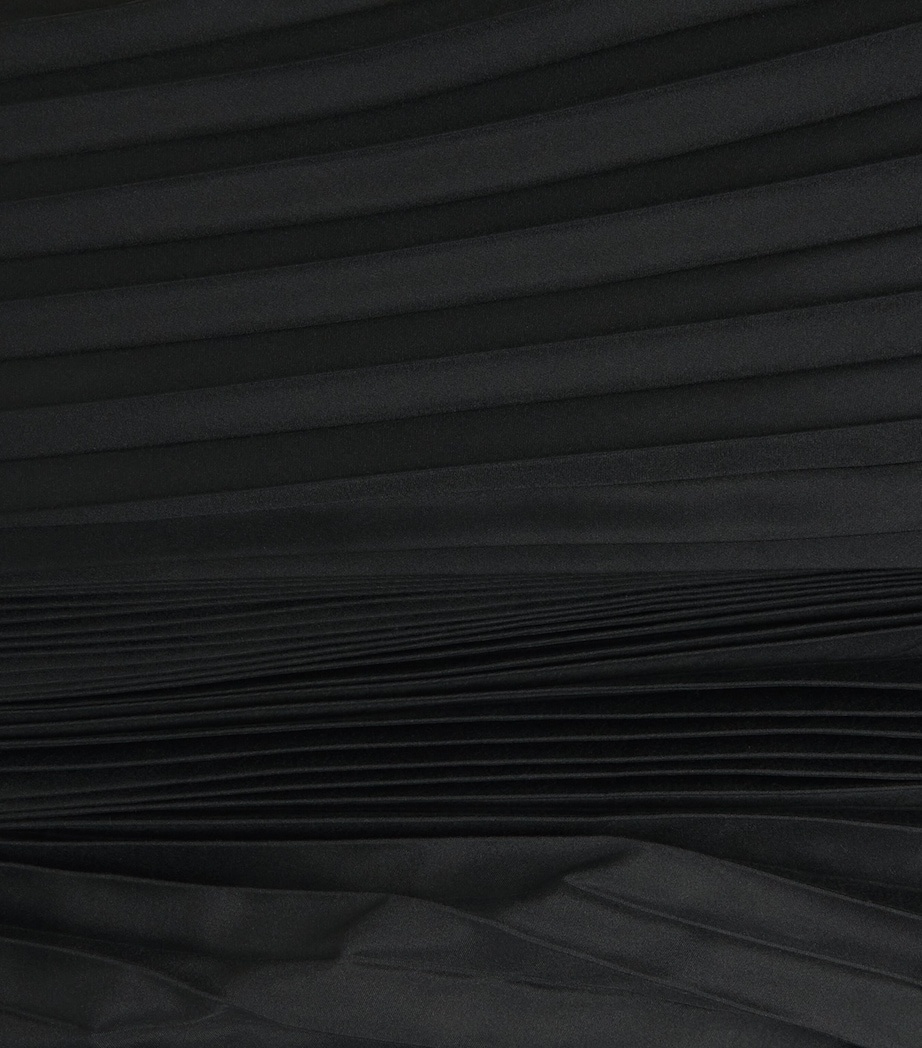 Joseph Womens Pleated Chenes Maxi Dress Black Image 6