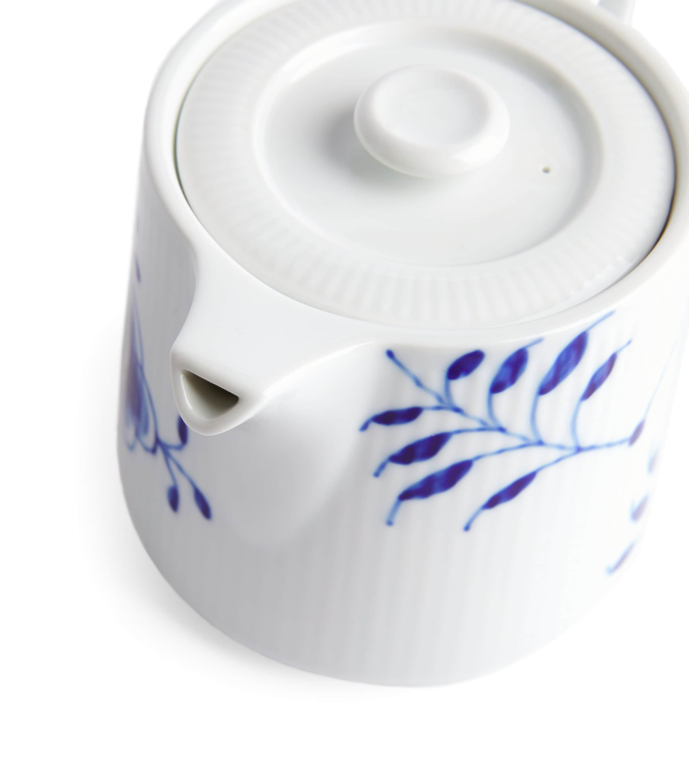 Blue Fluted Mega Teapot BLUE Image 4