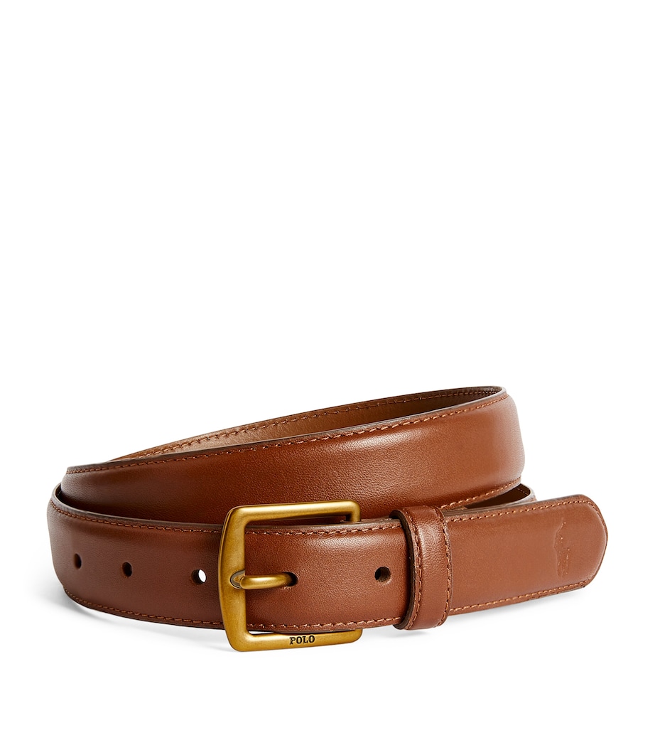Logo Leather Belt BROWN Image 1