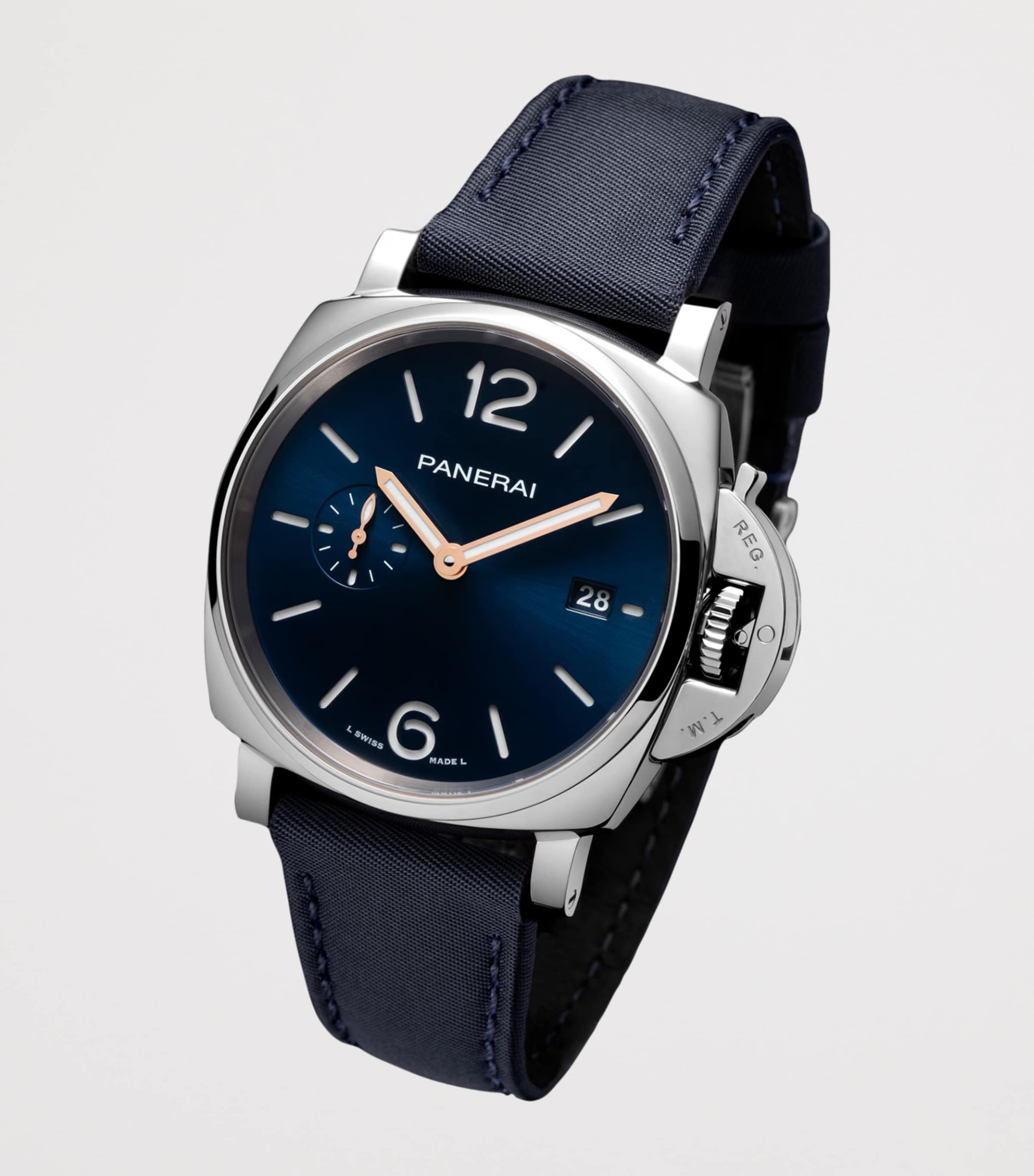 Panerai Stainless Steel Luminor Due Watch 42mm Blue Image 3