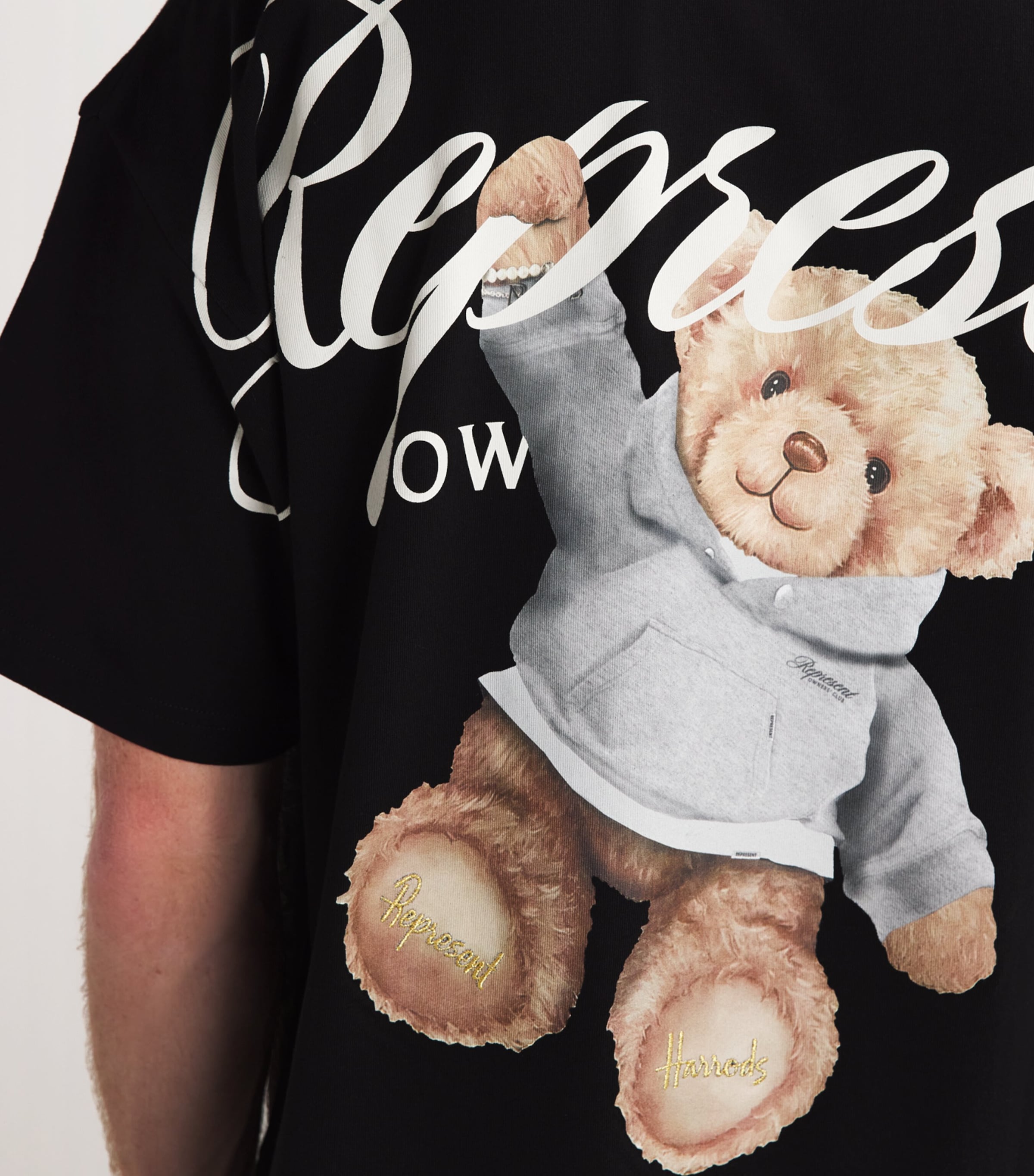 Represent x Harrods Owners' Club Bear T-Shirt | Harrods UK