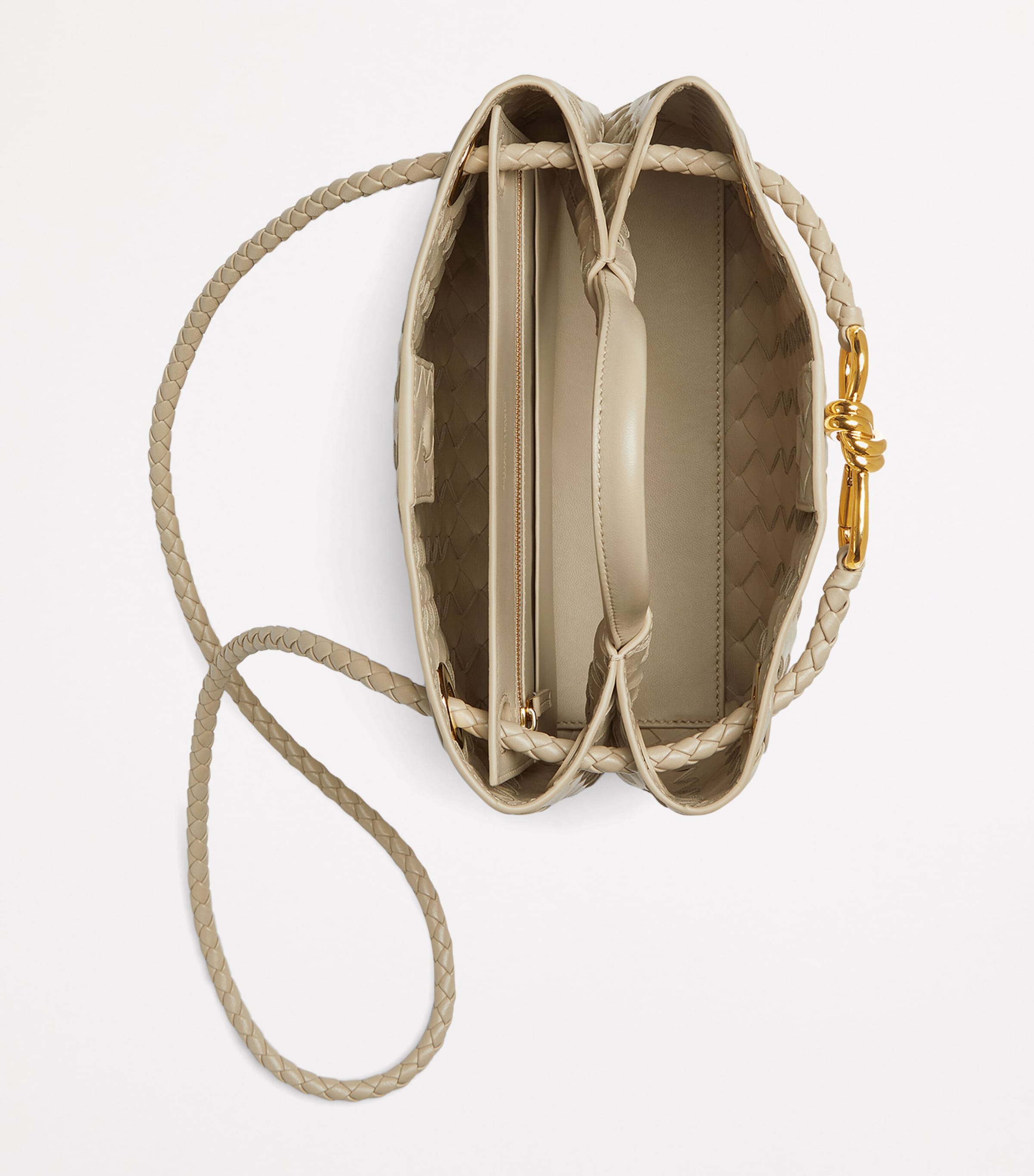 Bottega Veneta Small Leather Andiamo Top-Handle Bag Image 7