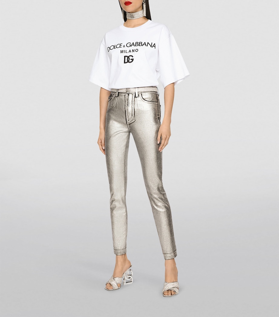 Oversized Logo T-Shirt W0800-OPTICAL WHITE Image 3