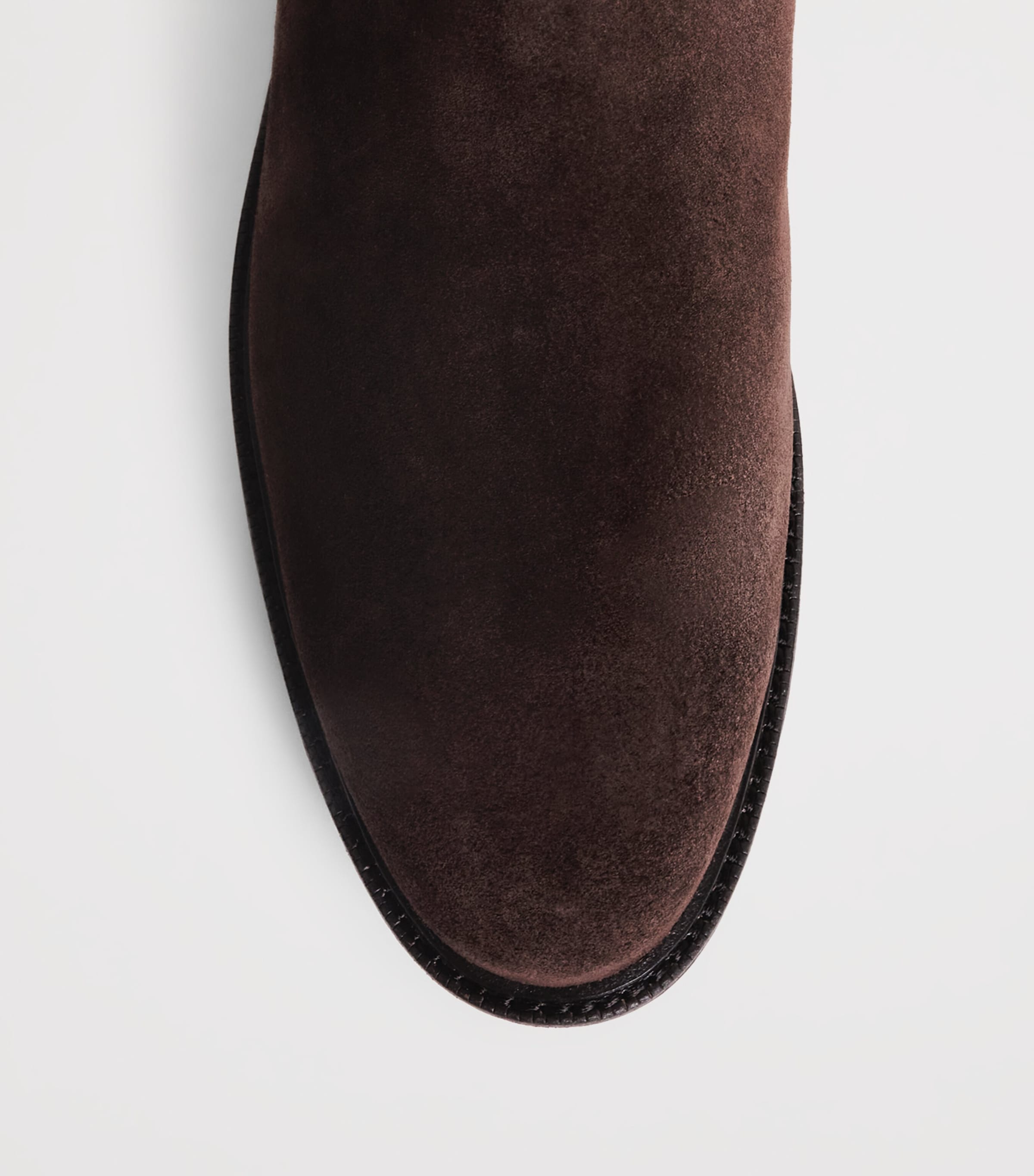 Suede Asher Chelsea Boots DARK BROWN Image 5