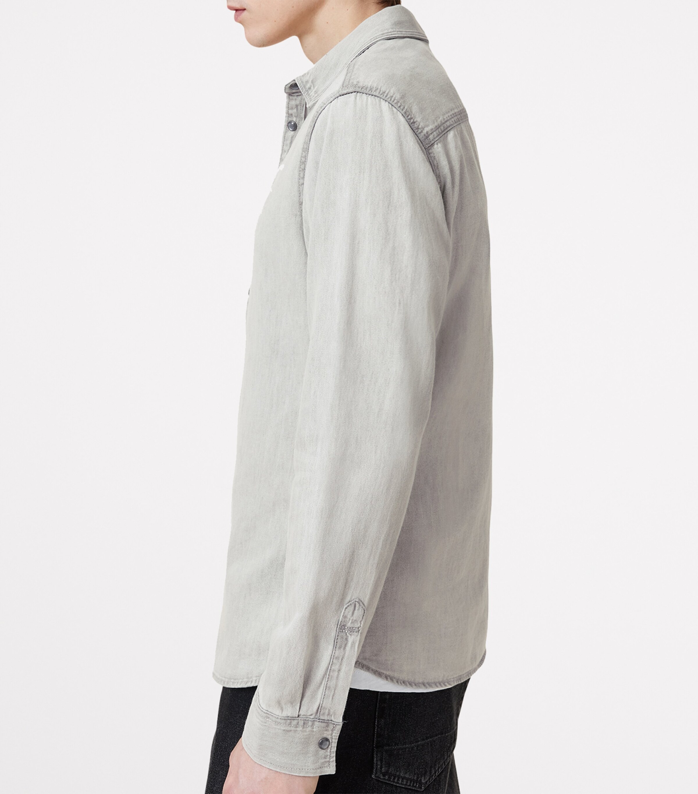 Denim Gleason Shirt GREY Image 5