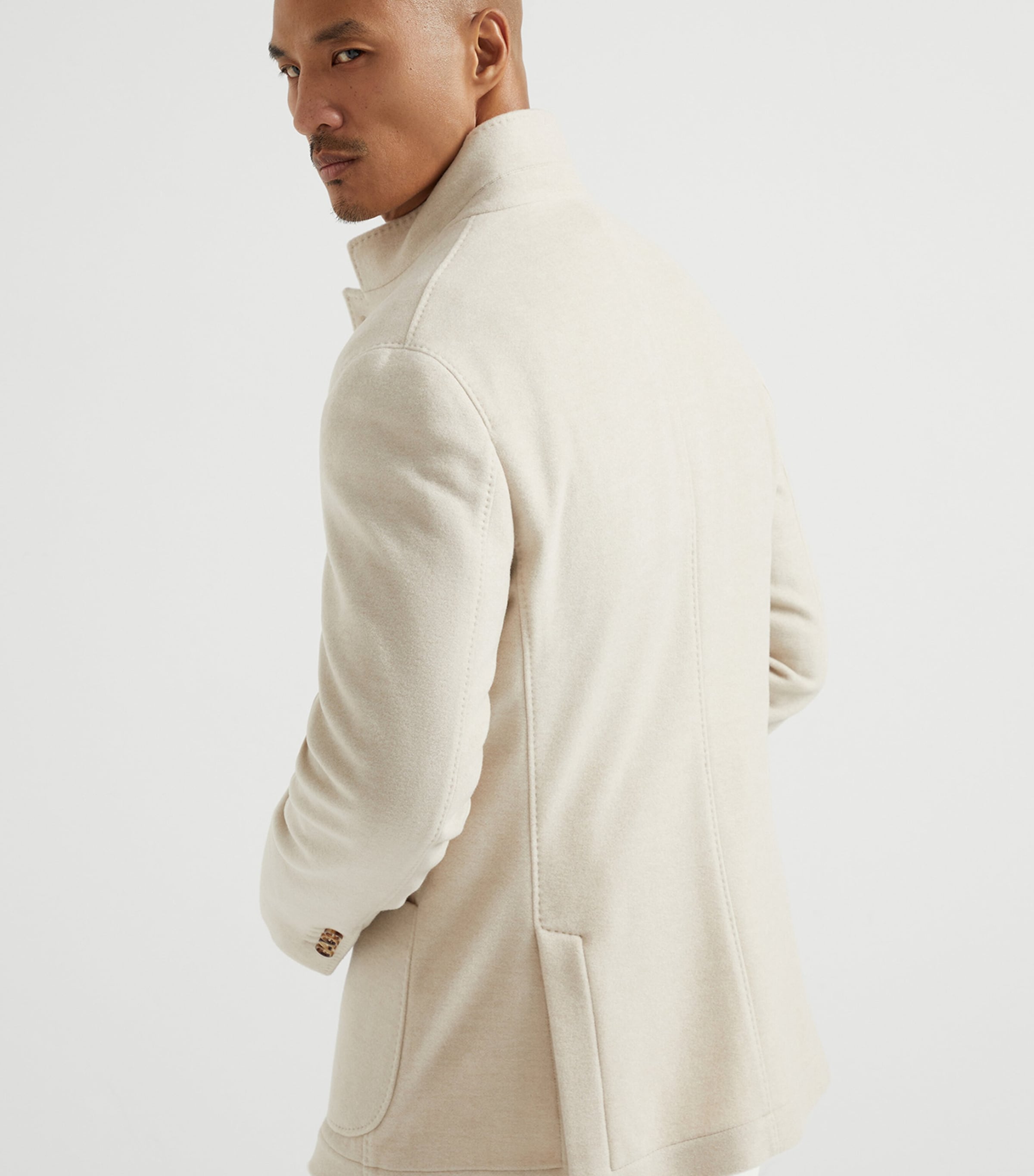 Cashmere Coat COOL BEIGE Image 3