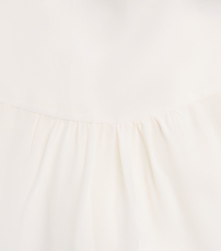 Self-Tie Magnolia Blouse W0097 DOVE Image 6