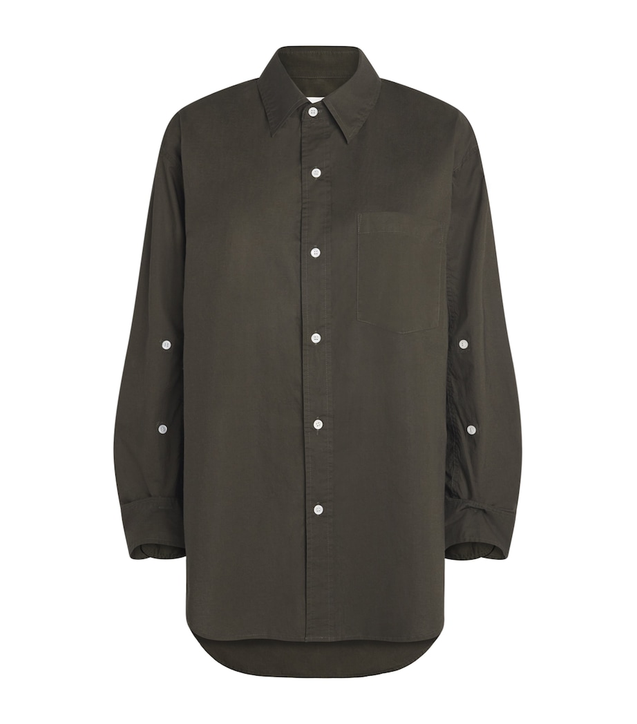 Cotton Kayla Shirt DARK OLIVE Image 1