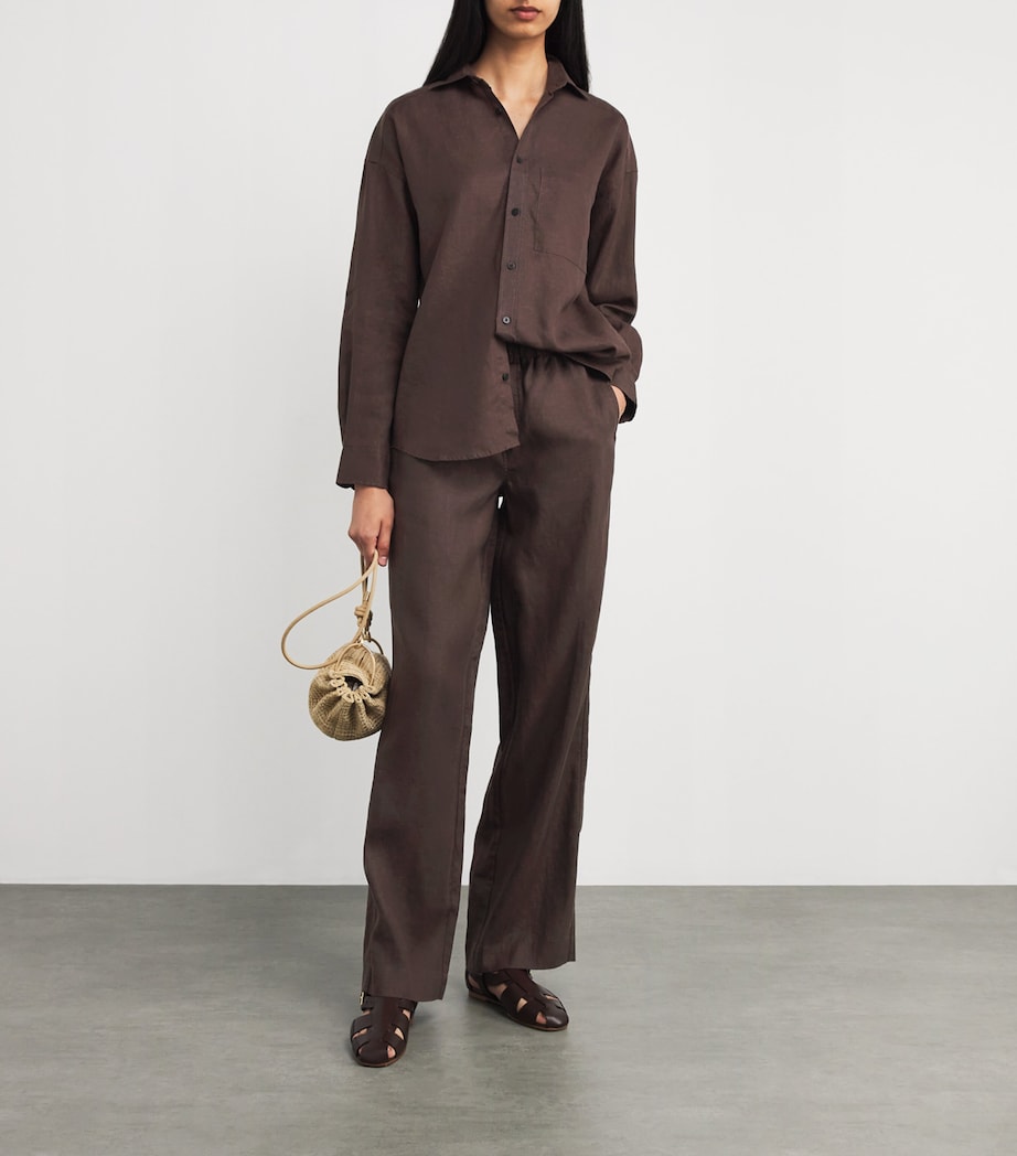 Hemp The Palazzo Trousers CHOCOLATE Image 2