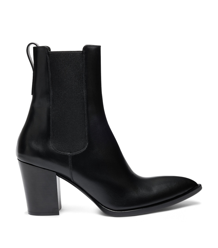 TOM FORD Leather Dagger Ankle Boots 80 Naa Image 1