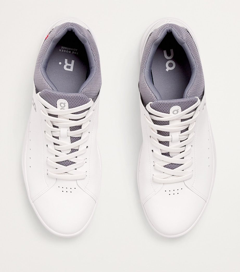 On Mens THE ROGER Advantage Trainers White|fossil Image 3