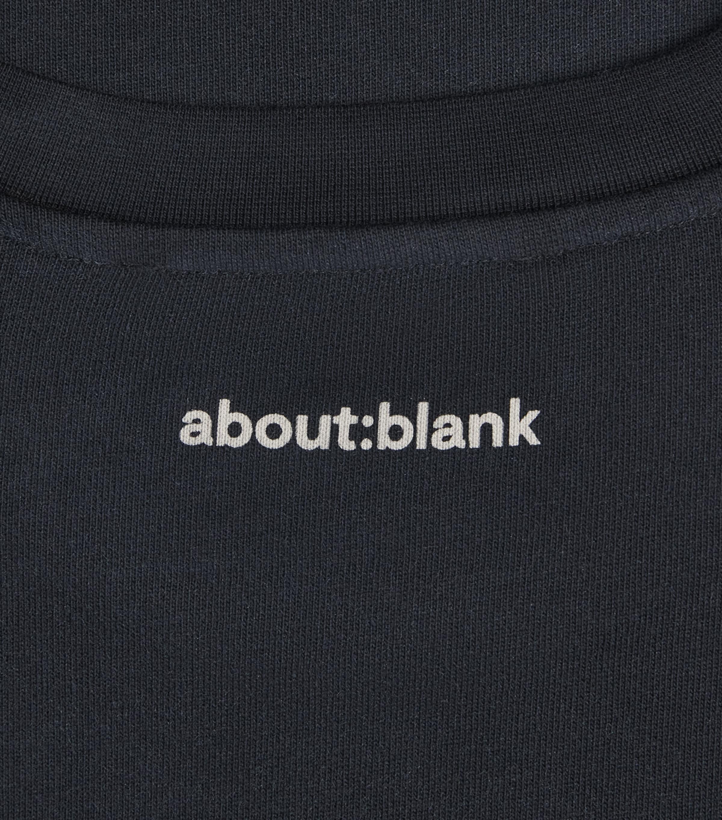 about:blank Mens Cotton Logo Garcon T-Shirt Black Image 6