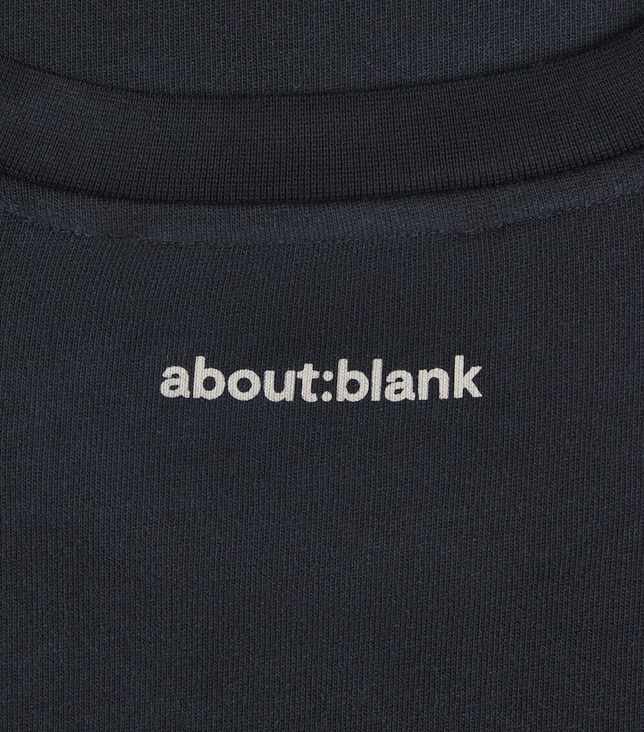 about:blank Mens Cotton Logo Garcon T-Shirt Black Image 6