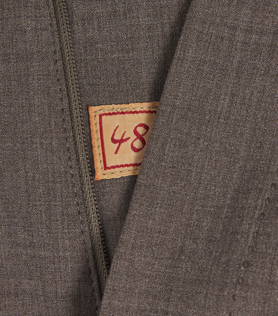 Wool-Blend Tailored Trousers 08-TAUPE Image 5